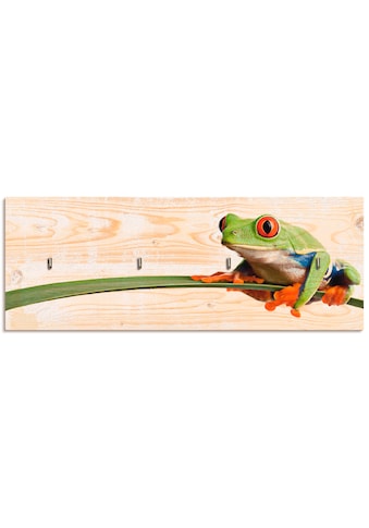 Artland Hakenleiste »Frosch auf einem Blatt«, aus Holz mit 4 Schlüsselhaken –... kaufen