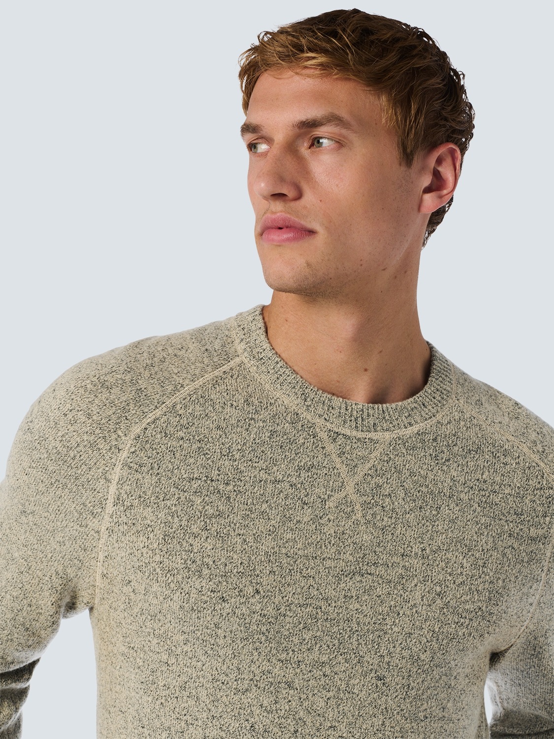NO EXCESS Strickpullover in melierter Optik