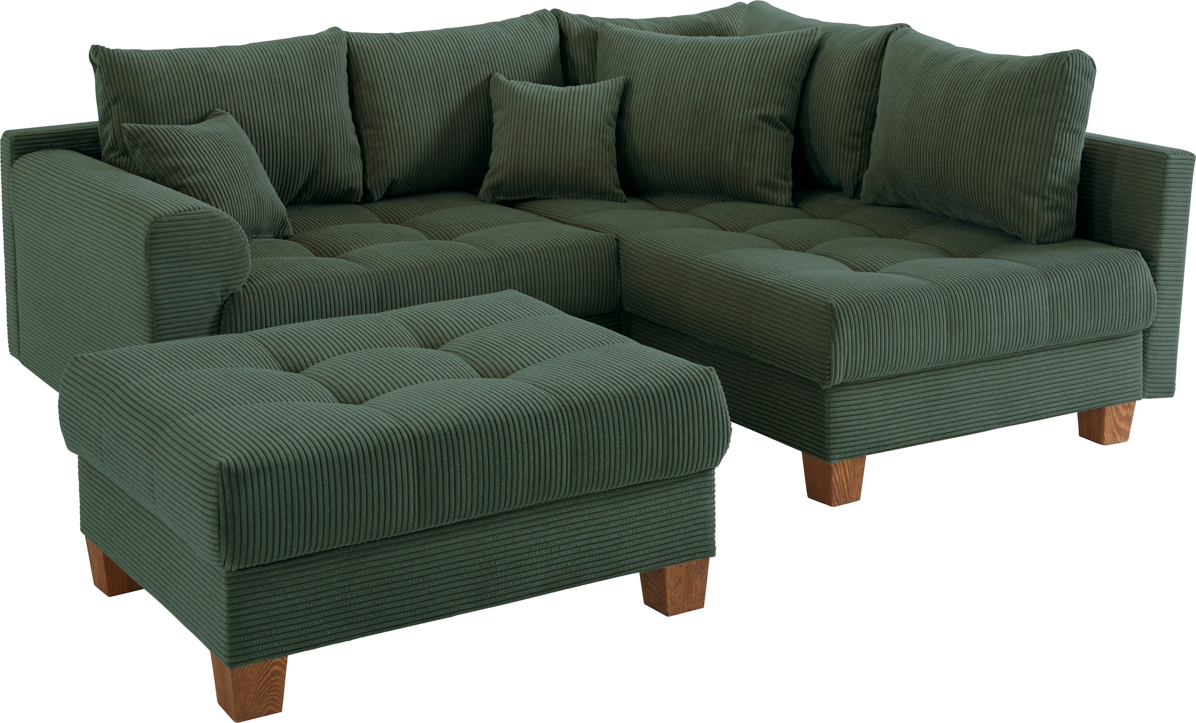 Home affaire Ecksofa, (Set, mit Hocker)