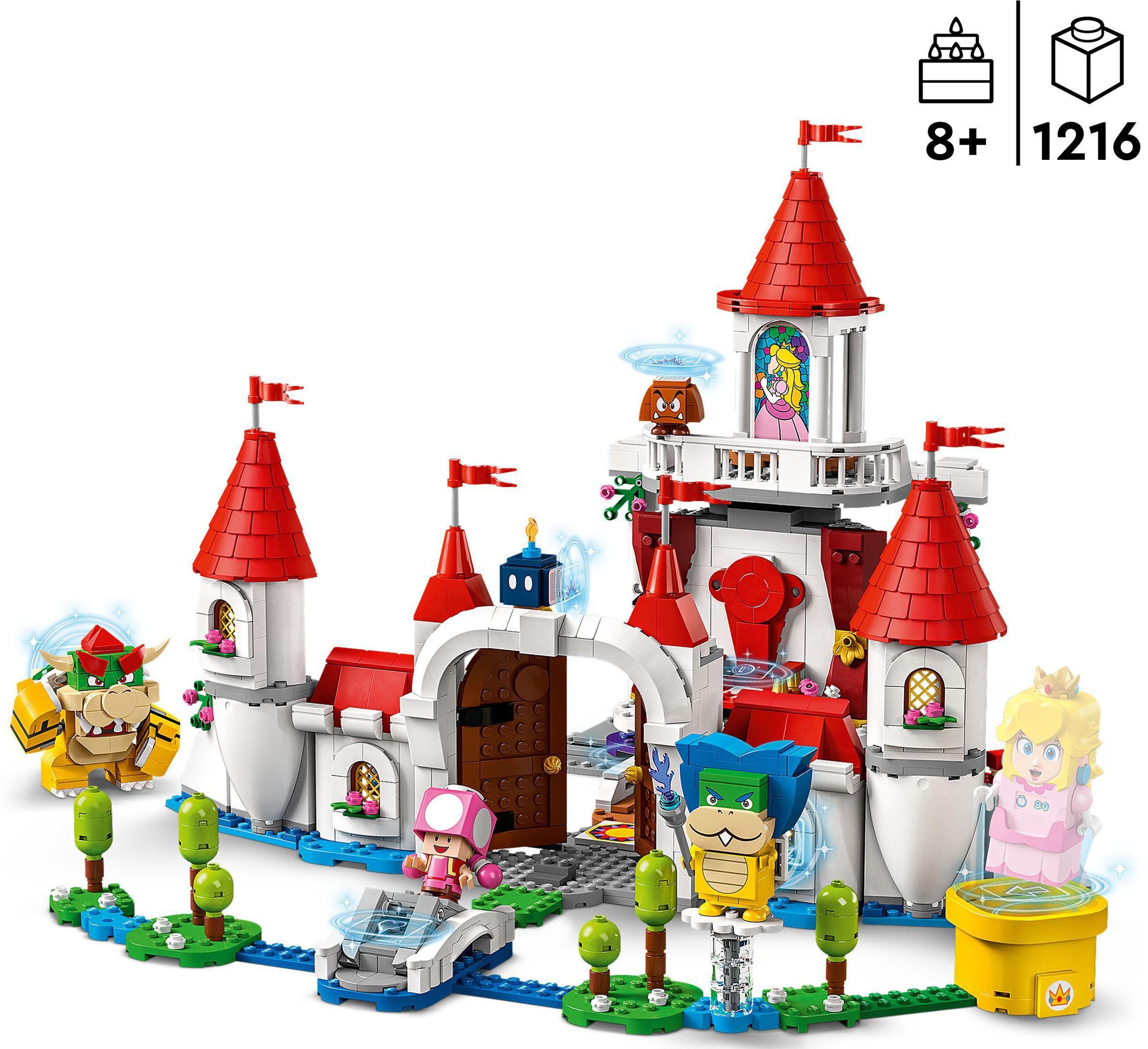 LEGO® Konstruktionsspielsteine »Pilz-Palast – Erweiterungsset (71408), LEGO® Super Mario«, (1216 St.), Made in Europe