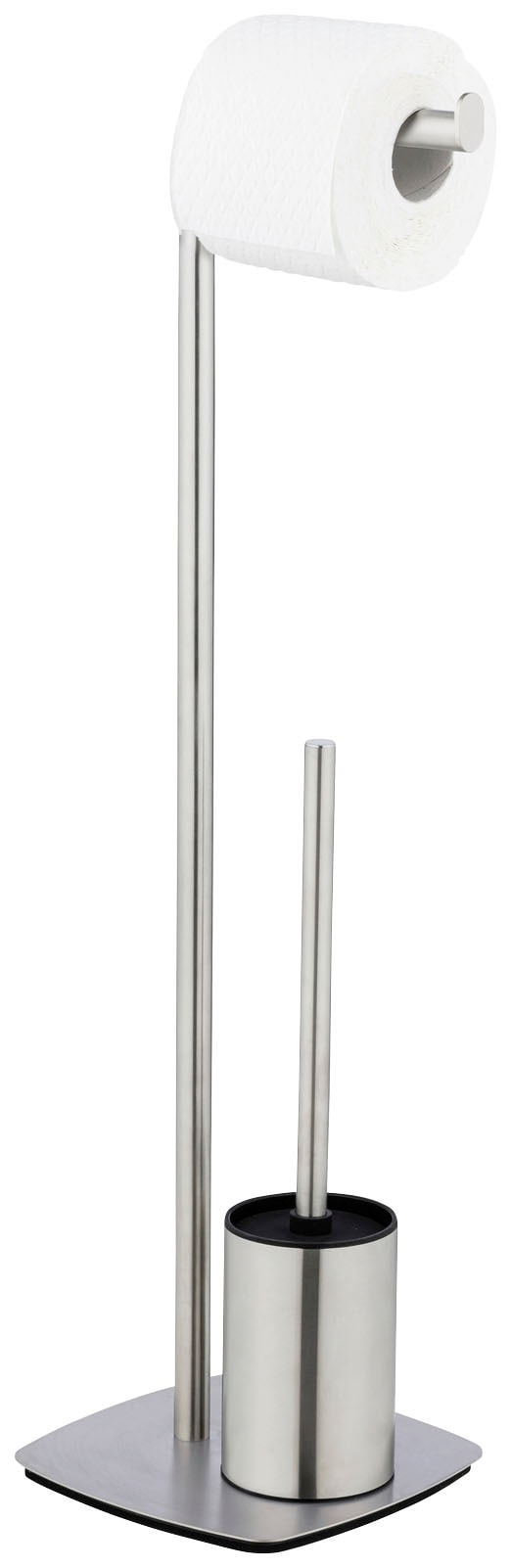 WENKO WC-Garnitur »Iria«, aus Edelstahl, mit WC-Papierrollenhalter und WC-Bürste