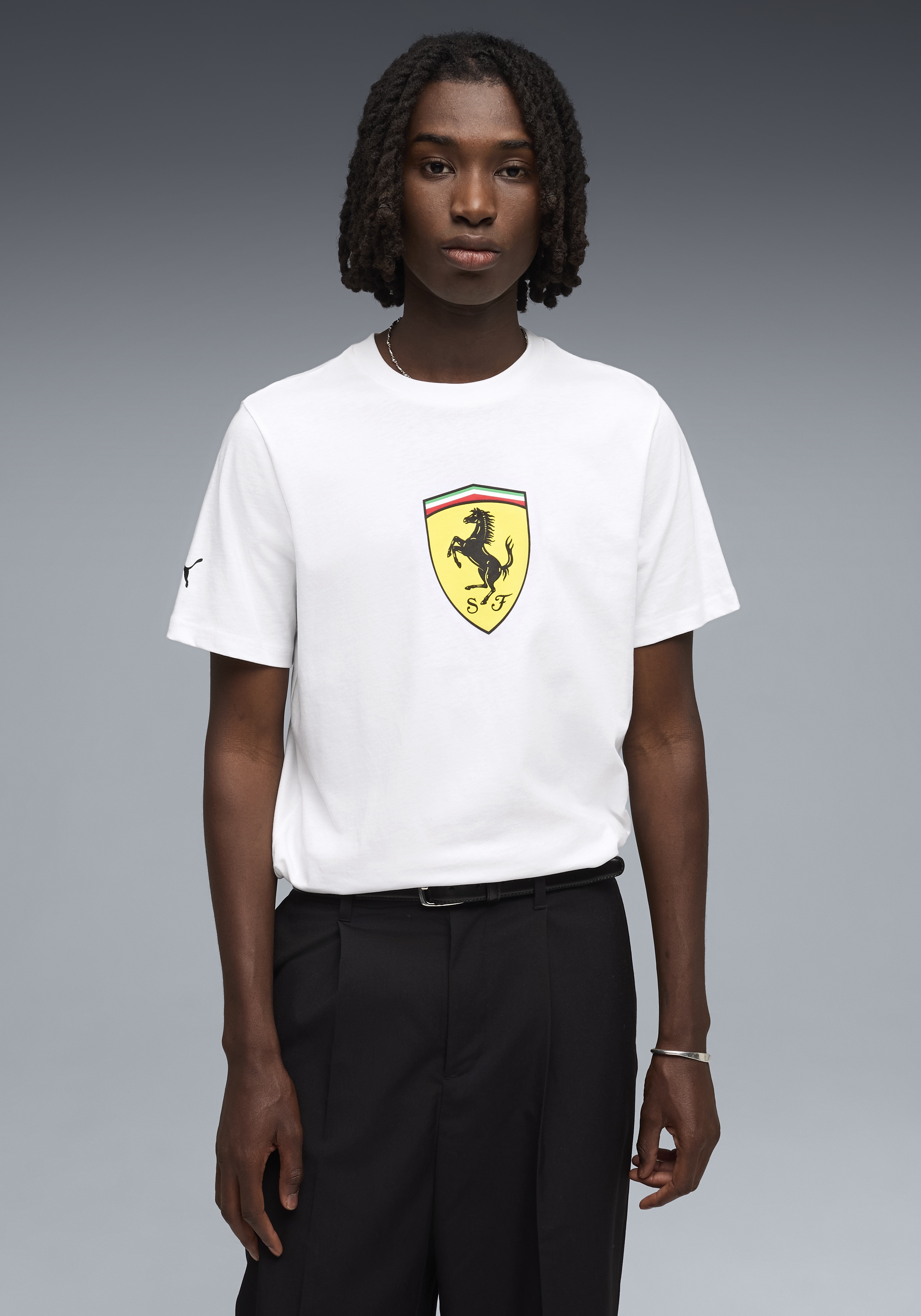 PUMA T-Shirt »FERRARI COLORED SHIELD TEE« Regular Fit, Kurzarm, für Motorsport-Fans, Rundhalsausschnitt