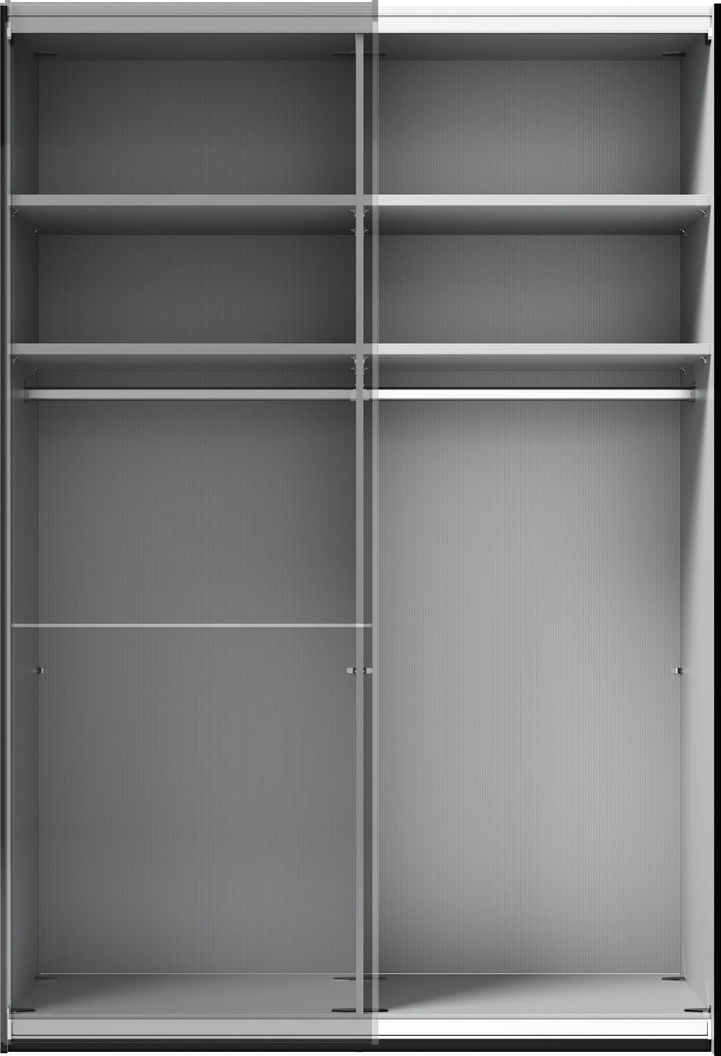 Musterring Schwebetürenschrank »Imola W« inkl. Einlegeböden und Kleiderstangen, mit Glastüren und Aufleistungen