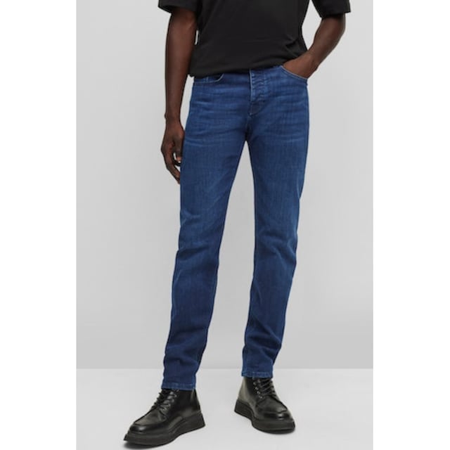 BOSS ORANGE Regular-fit-Jeans »Taber BC-P-1«, mit Leder-Badge bei ♕
