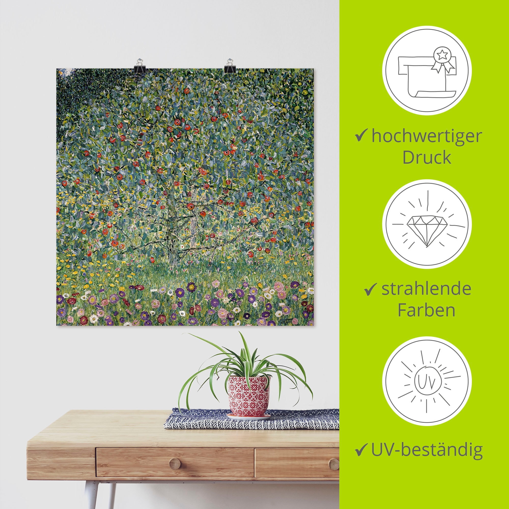 Artland Wandbild »Apfelbaum I. 1912« Bäume 1 Stk. tlg. als Alubild, Leinwandbild, Poster in verschied. Größen