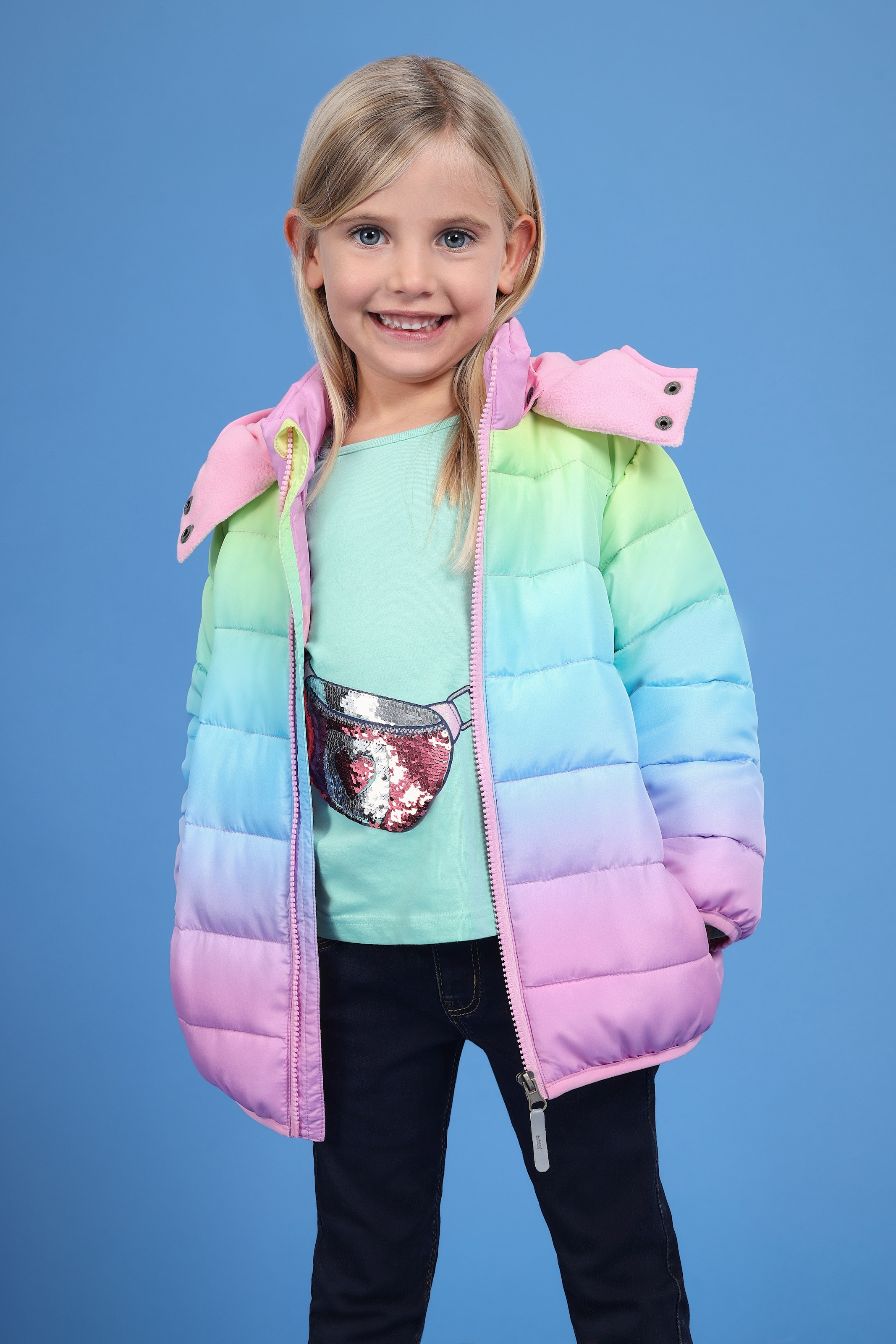 Blue Seven Steppjacke, mit Kapuze