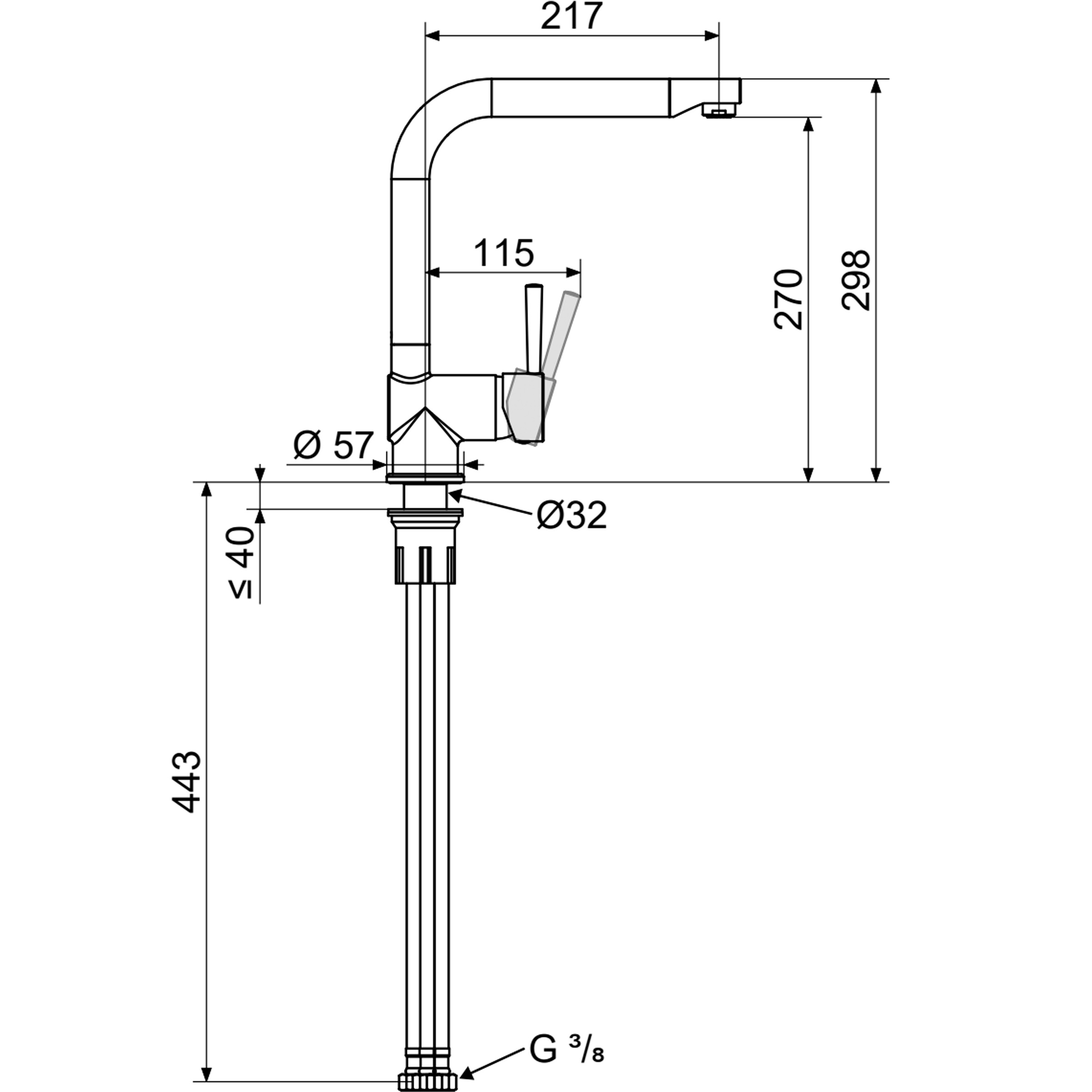 STIEBEL ELTRON Küchenarmatur »Wasserhahn Küche MAE-B«