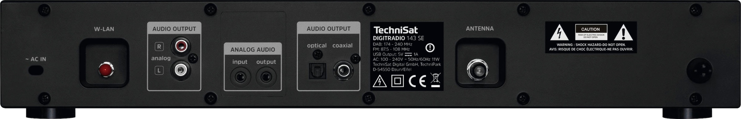 Garantie Jahre RDS-Internetradio) mit (DAB+)-FM-Tuner Internet-Radio Digitalradio | TechniSat 143 (Bluetooth-WLAN XXL 3 UNIVERSAL »DIGITRADIO (V3)«, ➥