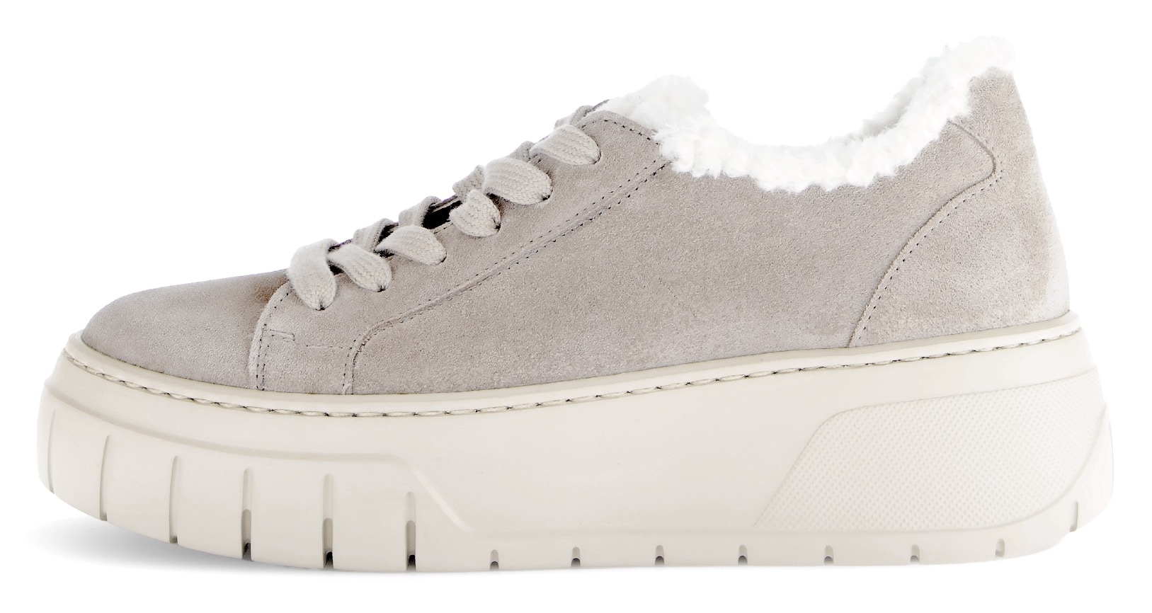 Gabor Plateausneaker  , Plateau, Freizeitschuh, Halbschuh, Schnürschuh mit Warmfutter-Kragen