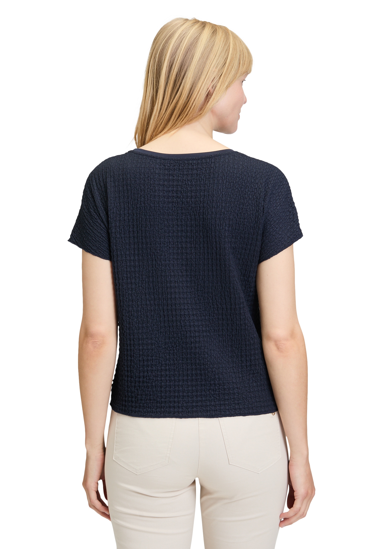 Betty Barclay Kurzarmshirt »Strukturshirt mit U-Boot-Ausschnitt«