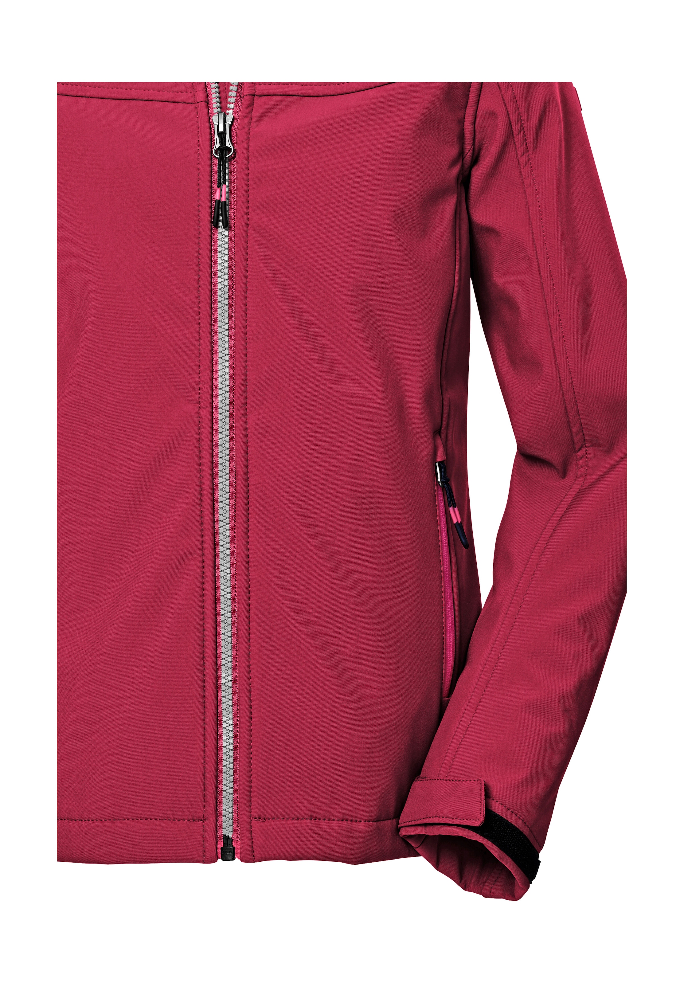 Killtec Softshelljacke »KOW 349 GRLS SFTSHLL JCKT«, Wasserdichte Mädchen-Softshelljacke mit Kapuze, atmungsaktiv, warm