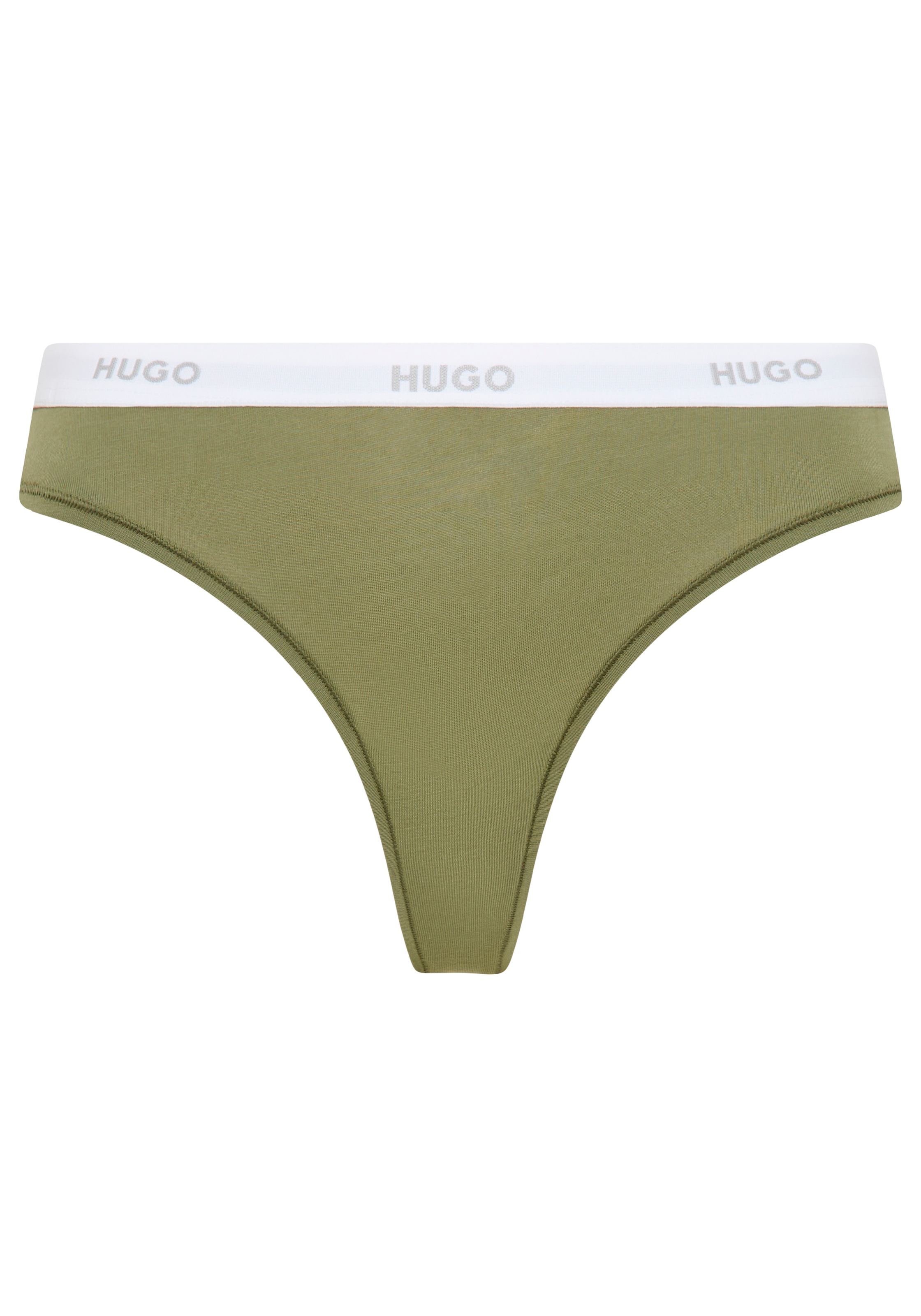 HUGO Underwear String »ID« aus Stretch-Baumwolle mit Logos am Bund