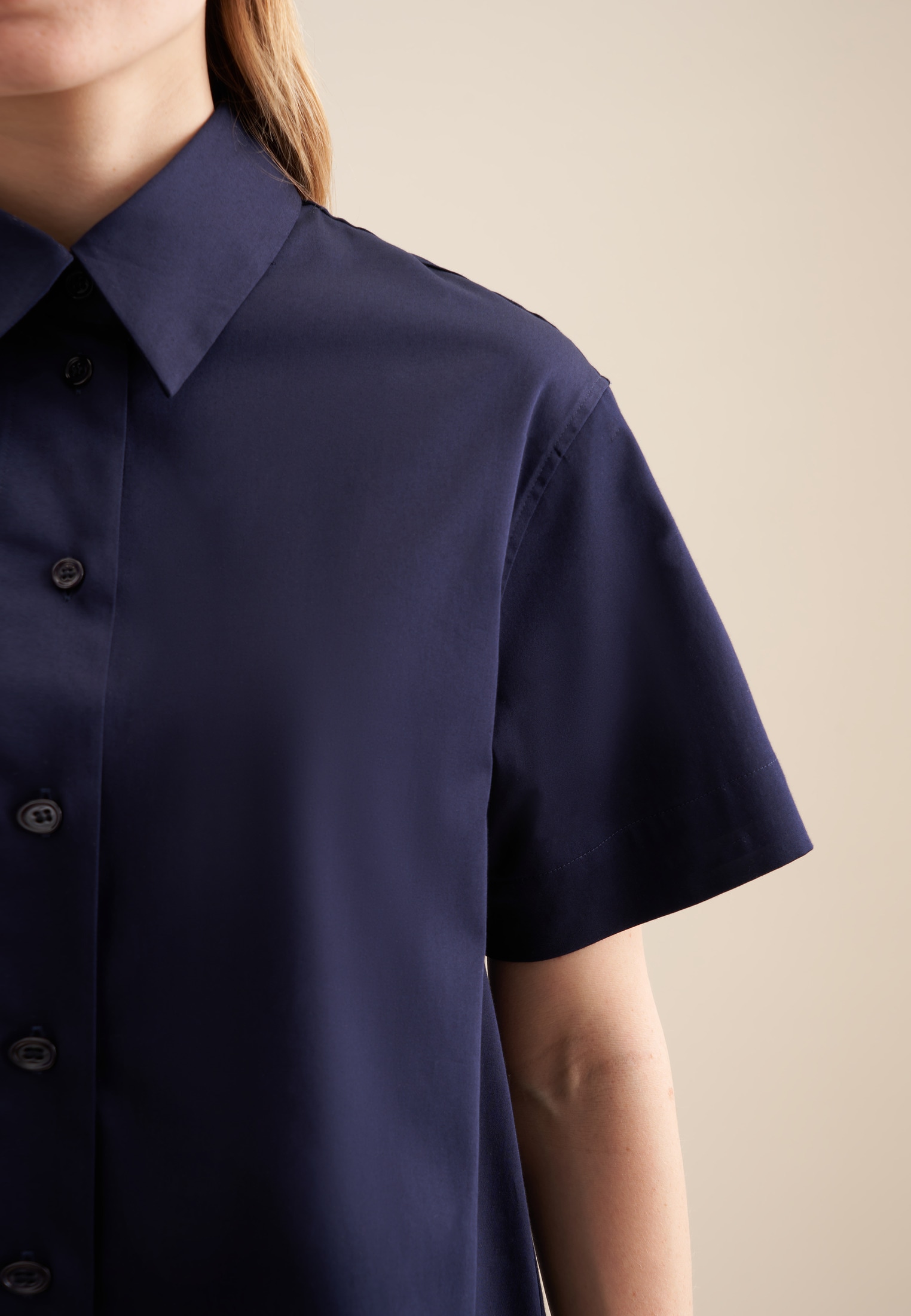 seidensticker Hemdbluse »Schwarze Rose« 1/2 Kragen Uni