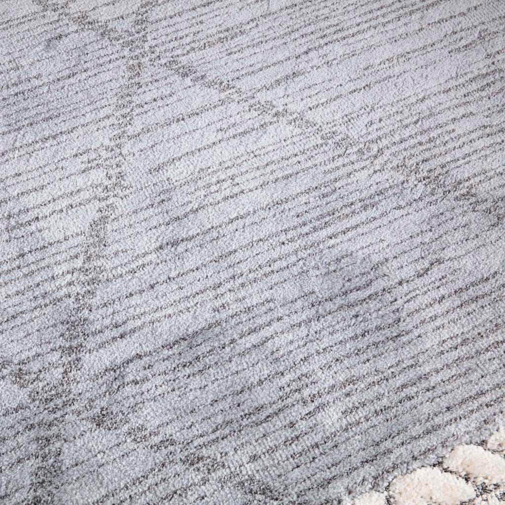 Carpet City Hochflor-Teppich »Valencia 909« rechteckig 20 mm Höhe Läufer, Boho-Stil, 3D-Effekt, Relief, Hoch-Tief-Struktur, mit Fransen