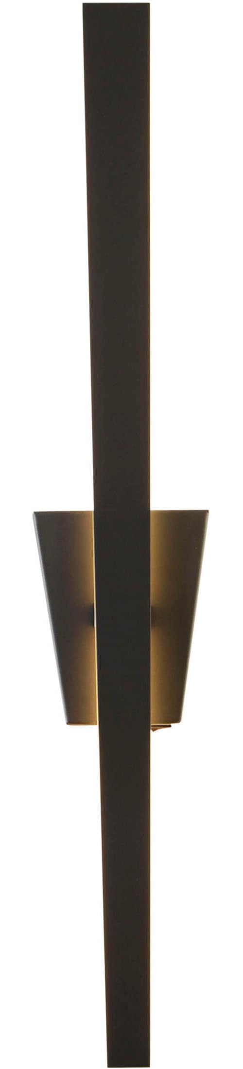näve LED Wandleuchte »"TREVOR"«, 1 flammig, schwarz, trapezförmiger Baldachin, inkl. Kippschalter, Höhe 62cm