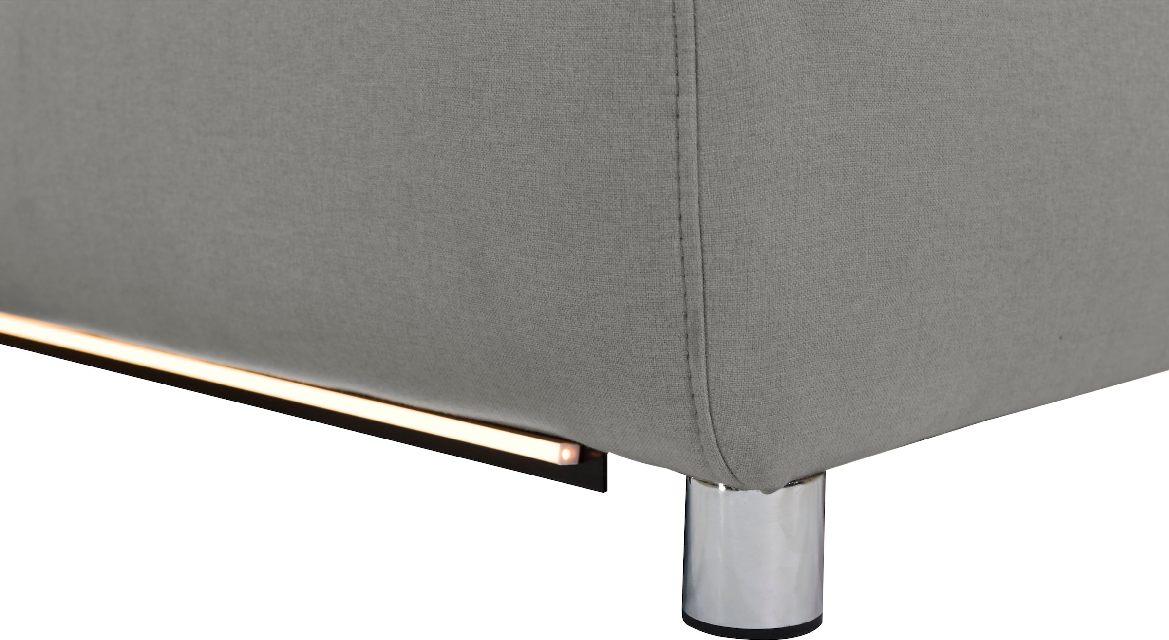 Places of Style Ecksofa »Pareli, L-Form, 259cm,m. Recamiere, Echtleder, Kunstleder, Webstoff«, man. o. elektr. Relaxfunktion, USB/Kopfteilverstellg u. LED