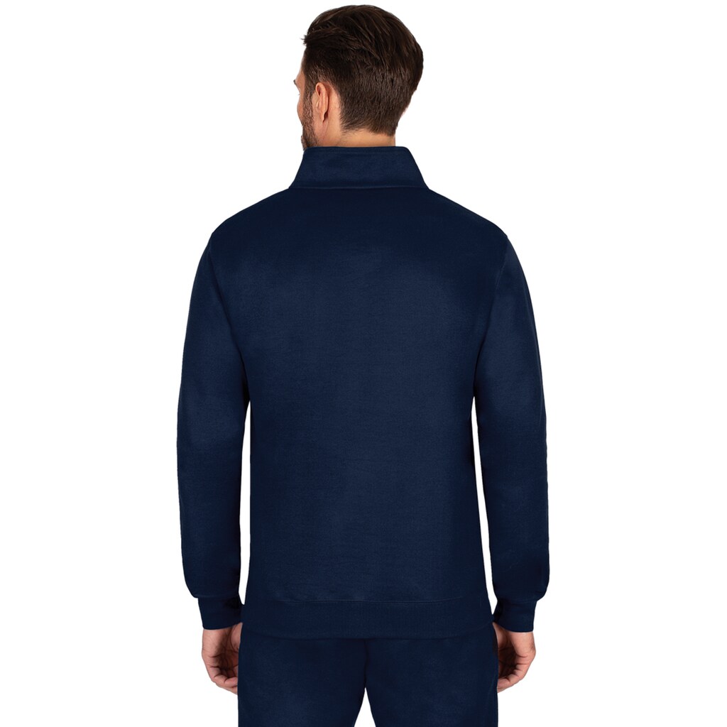 Trigema Sweatshirt »TRIGEMA Sweatshirt mit Kragen und Reißverschluss«