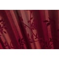 ELBERSDRUCKE Gardine »Bonjour Taft 14 bordeaux«, (1 St.), Schlaufenschal blickdicht mit Kräuselband für Wohnzimmer, Schlafzimmer, Küche, Flur, 255x140 cm