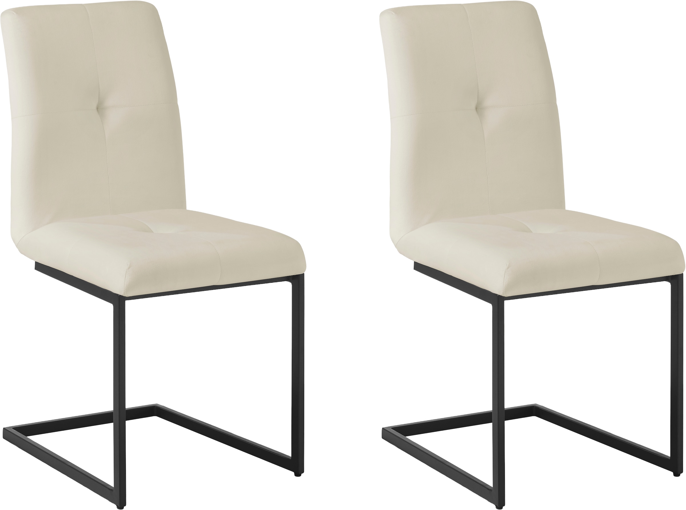 INOSIGN Esszimmerstuhl »Vendy« (Set) 2 Stk.mit verstellbaren Füßen und robustem, pulverbeschichtetem Gestell.