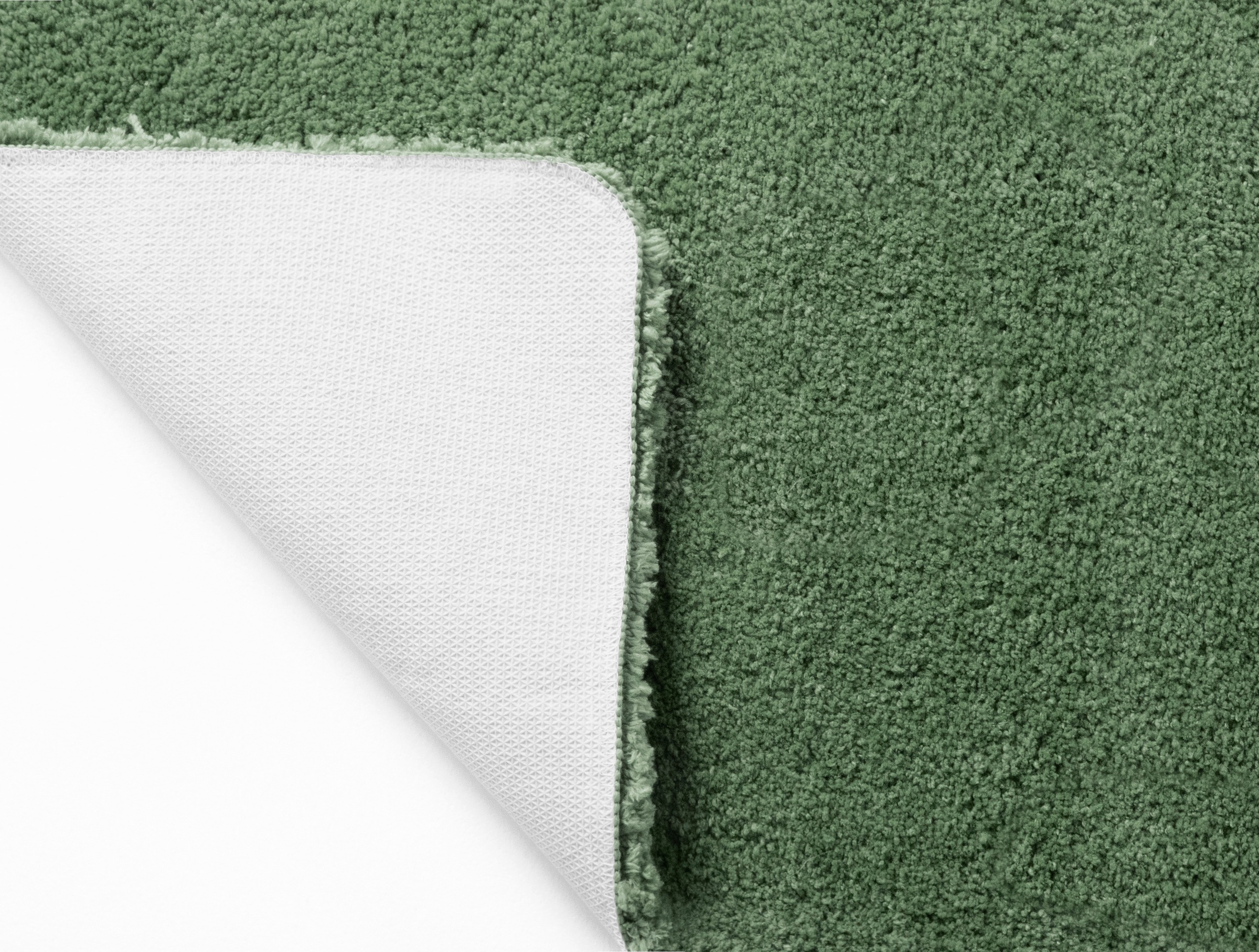 my home Badematte »Sanremo, Badvorleger, Badezimmer Teppich, sehr weich«, rutschhemmend beschichtet, fußbodenheizungsgeeignet-schnell trocknend, Badteppich, unifarben, rechteckig, rund & als 3-tlg. Set erhältlich