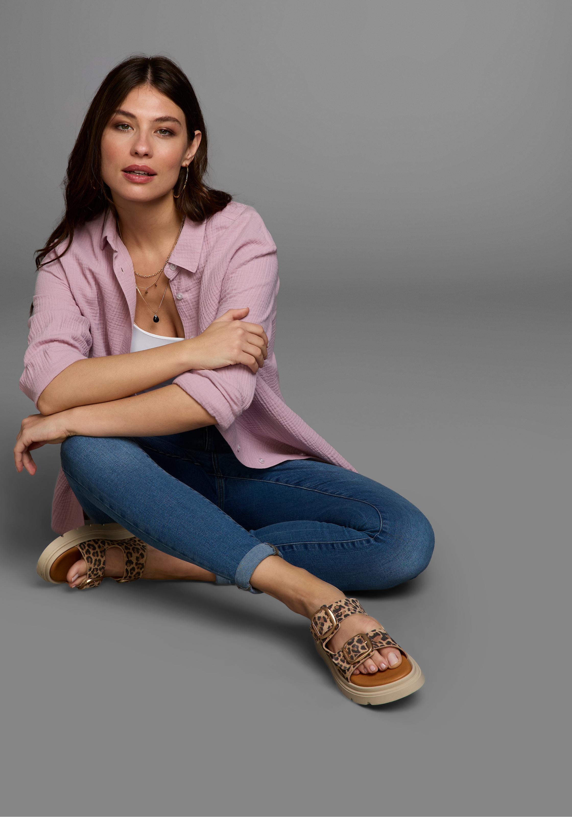 Laura Scott Longbluse, in Musselin-Qualität