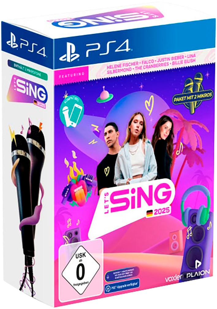 Spielesoftware »Let's Sing 2025 German Version«, PlayStation 4