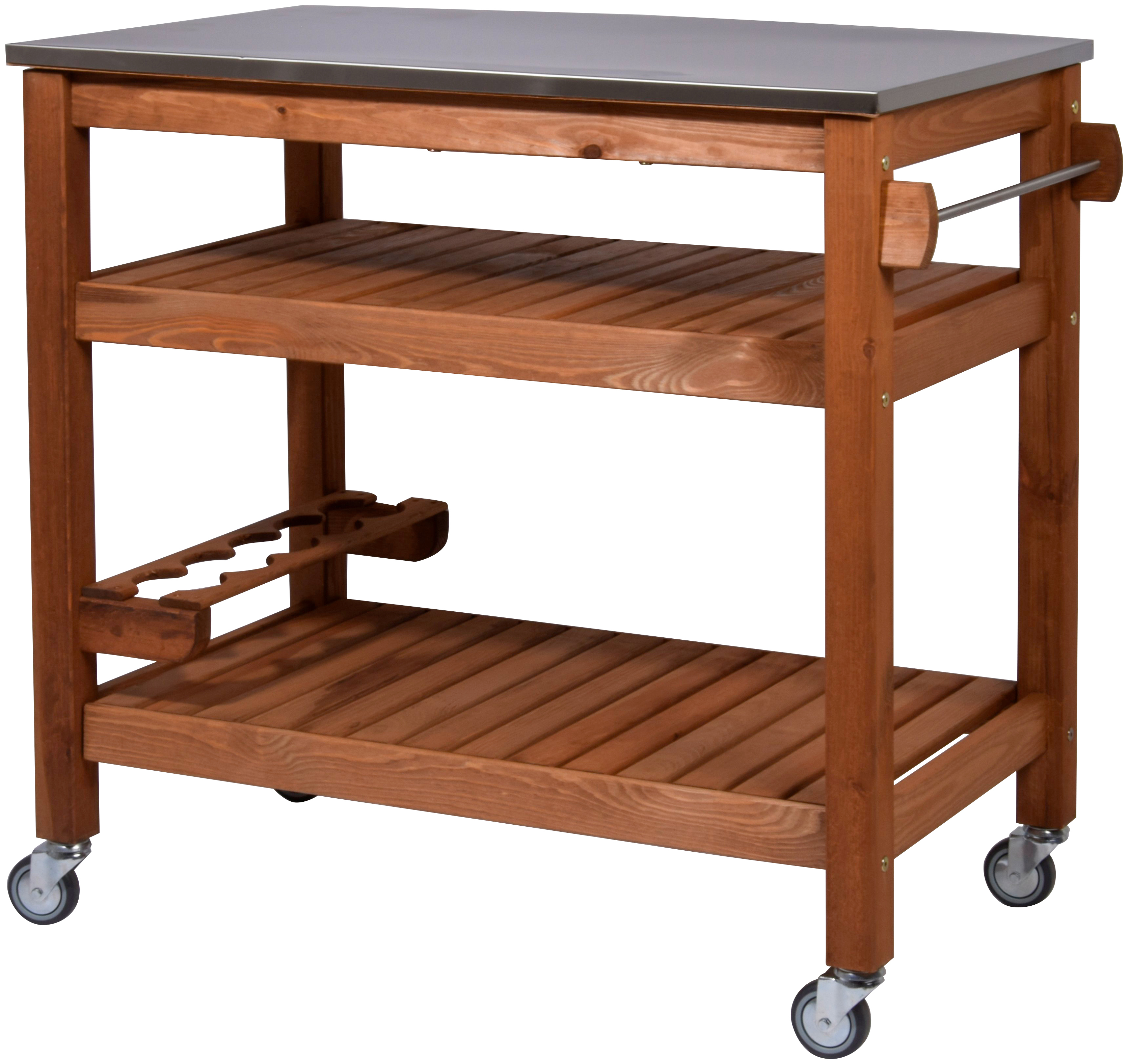 Beistellwagen, rollbar, BxTxH: 94x58x90 cm