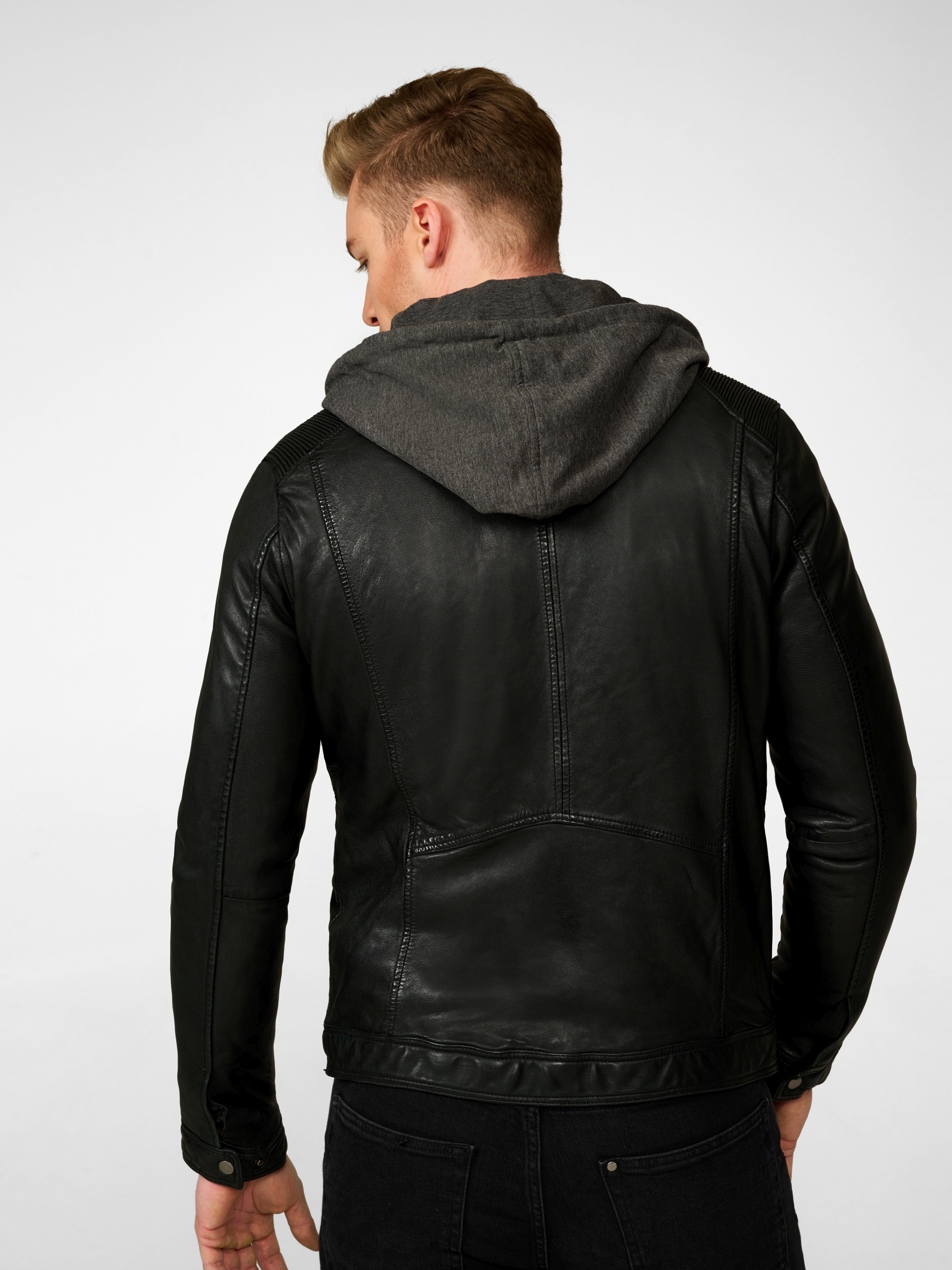 RICANO Bikerjacke »Lederjacke Nate« Handgefertigt aus echtem Leder
