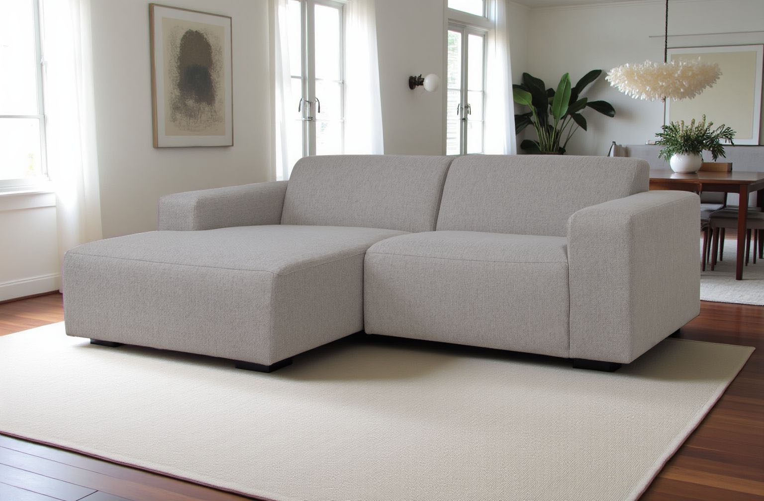 INOSIGN Ecksofa »Koa,228cm, L-Form, Modulsofa, Webstoff, Cord«, Designsofa in Cord, weicher Lounge-Sitzkomfort