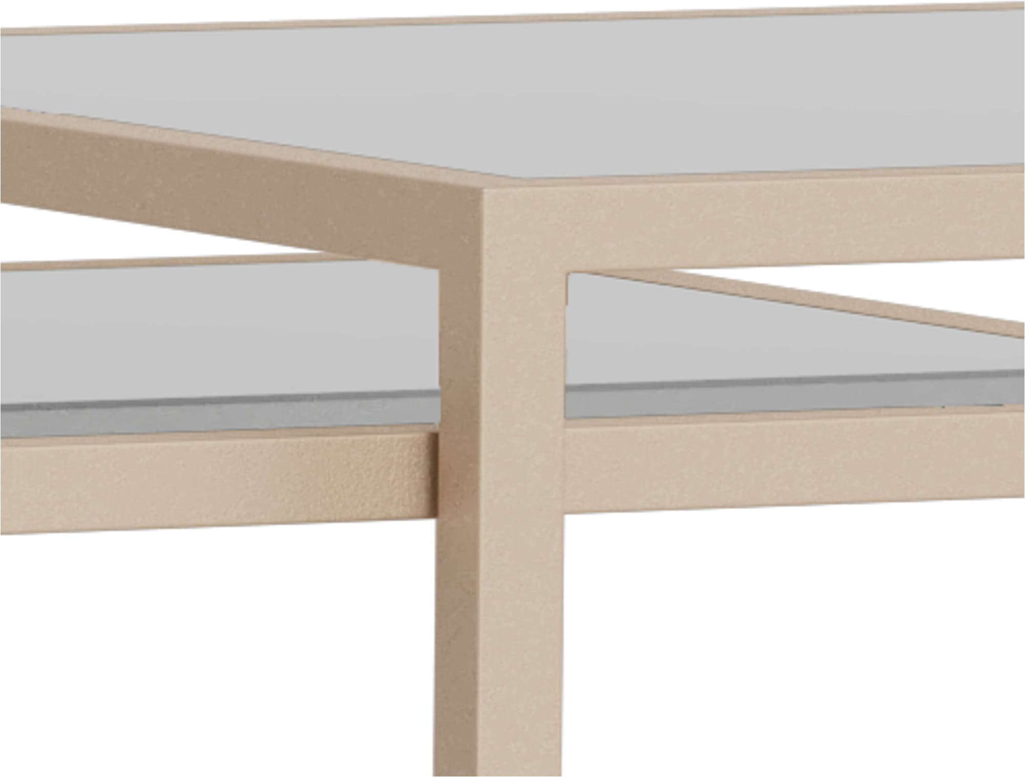 ACTONA GROUP Couchtisch »Seaford Kaffeetisch, Wohnzimmertisch« Couchtisch-Set mit Glas & Melamin, 2 Tische, 90x50x50 cm