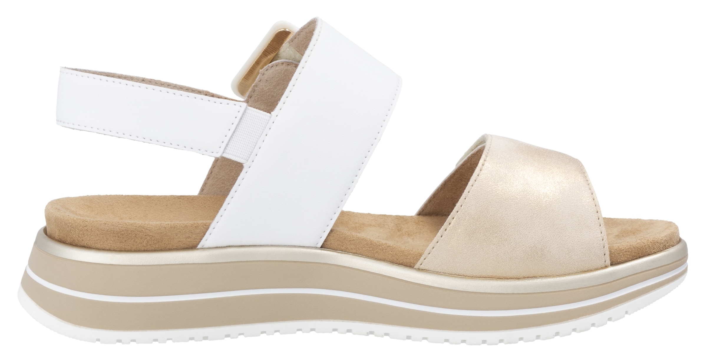 Remonte Keilsandalette, Sommerschuh, Riemchensandale mit komfortablem Softfußbett