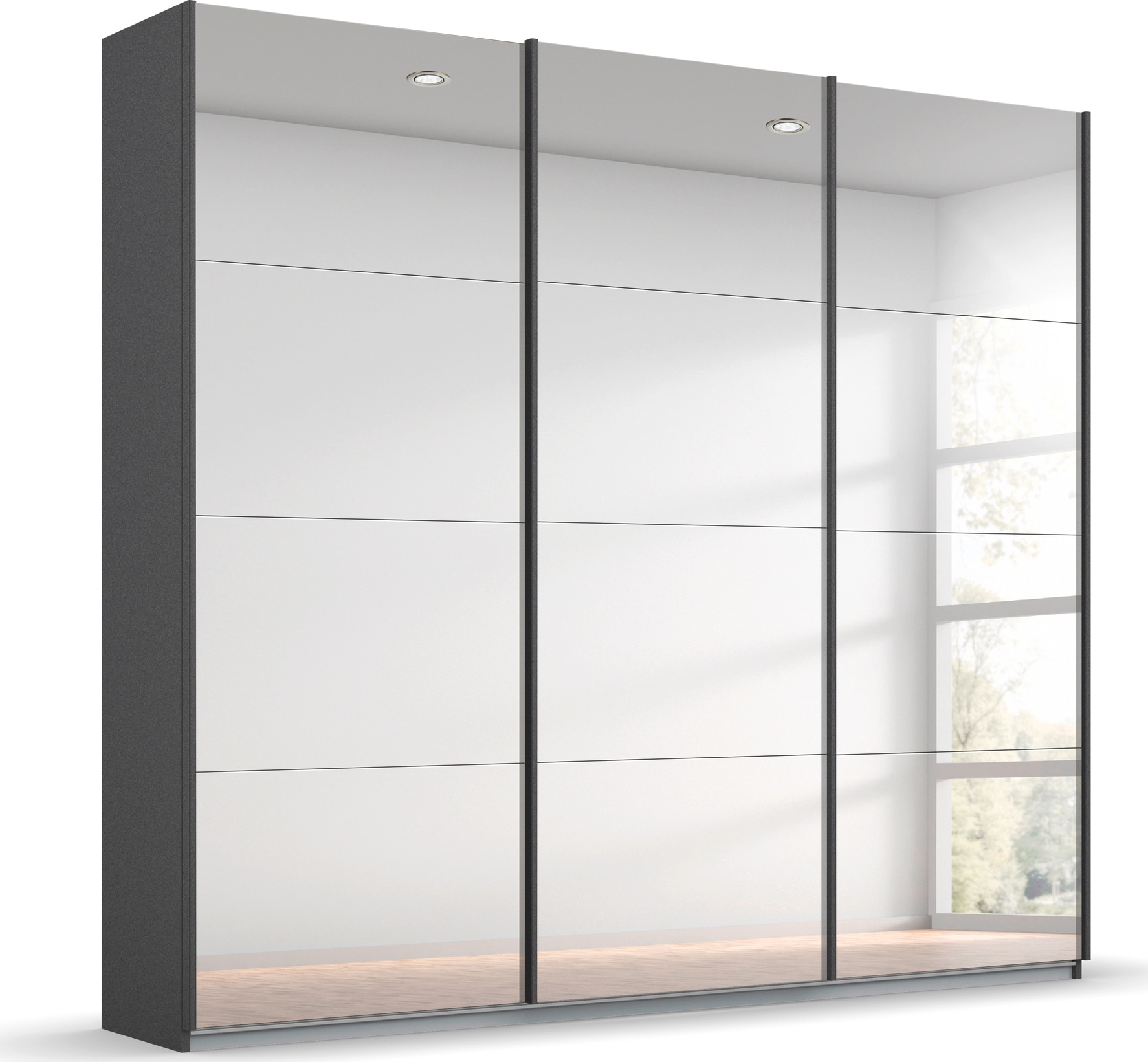 rauch Schwebetürenschrank »Kleiderschrank Schrank Garderobe Wäscheschrank Ankleide ORACLE« Breiten 203/271/315/360 cm Höhen 210/229 cm,  inkl. Schubladen-Einsatz und extra Einlegeböden MADE IN GERMANY
