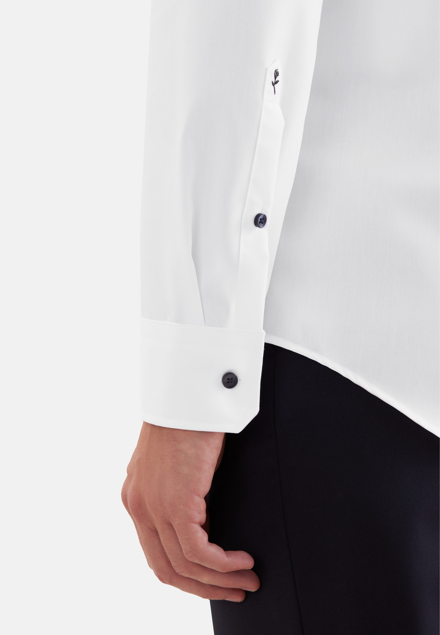 seidensticker Businesshemd »Schwarze Rose« Shaped 1/1 Kentkragen Uni