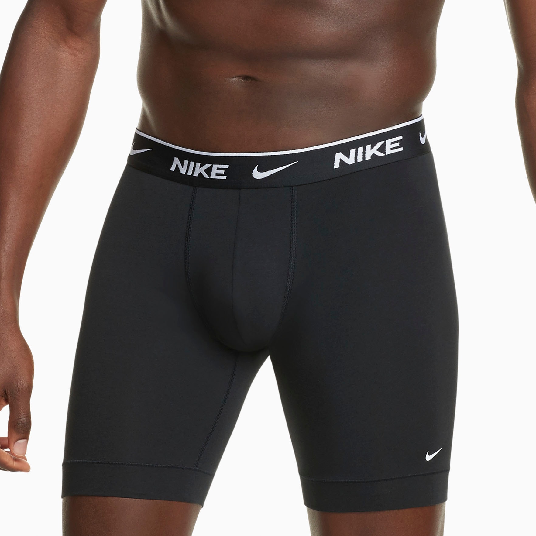 NIKE Underwear Boxer »BOXER BRIEF LONG 3PK«, (Packung, 3 St., 3er), mit Logo-Elastikbund