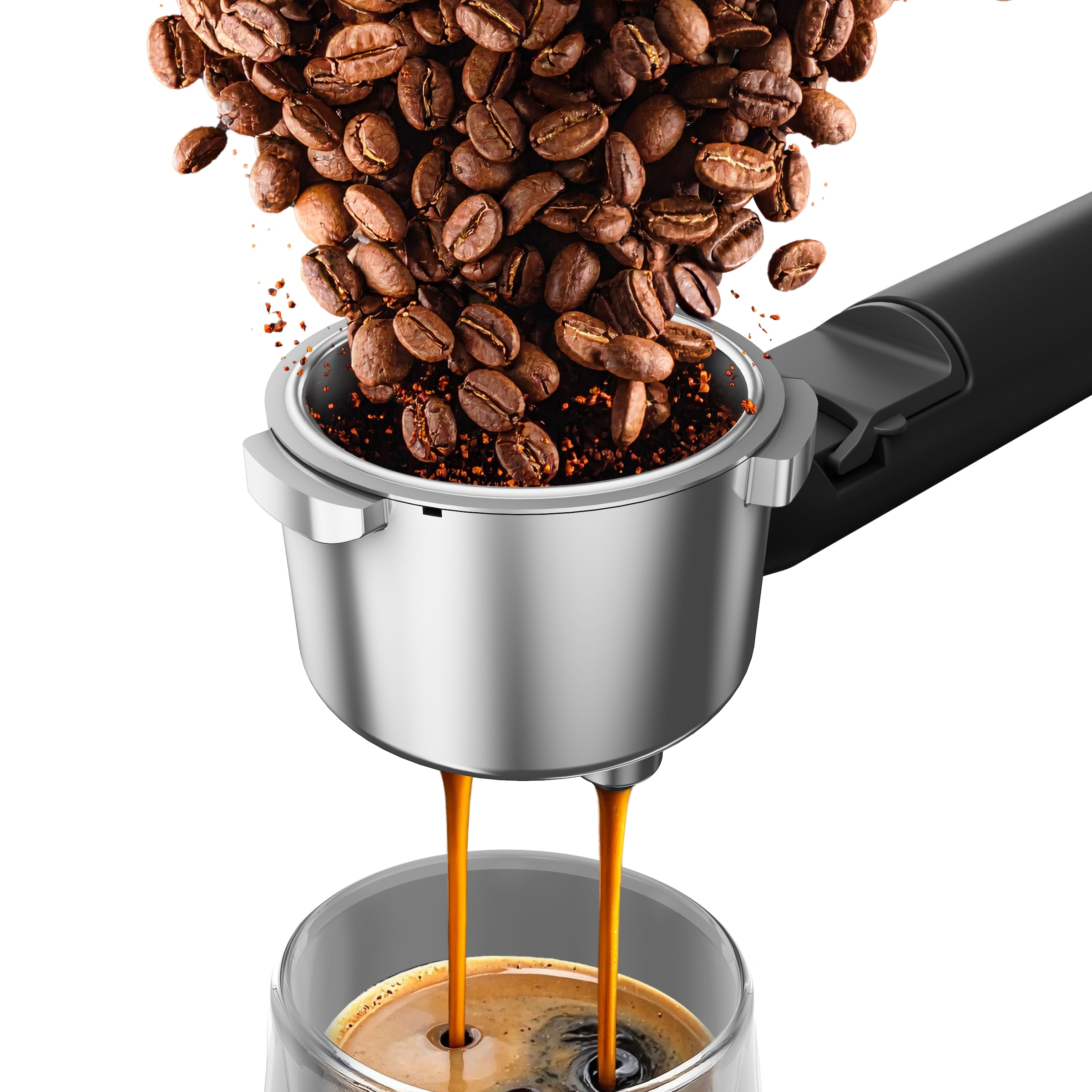 Grundig Siebträgermaschine »KSM 7530« Kaffeevollautomat mit 15 Bar, Touch & GrindPro™ Mahlwerk