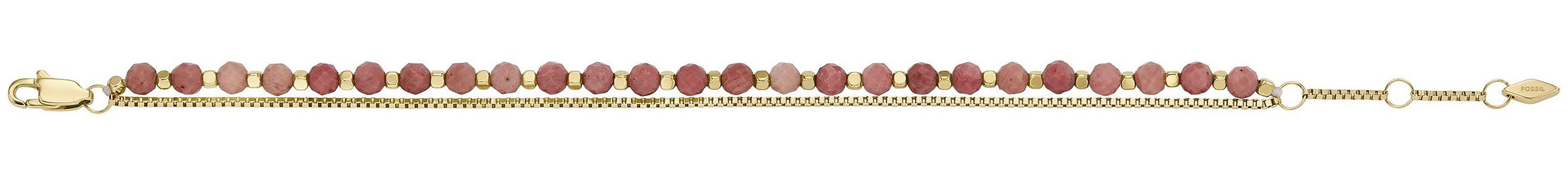 Fossil Armband »JEWELRY, JF04685040, JF04683710, JF04682710«, mit Amethyst, Tigerauge, Rhodochrosit