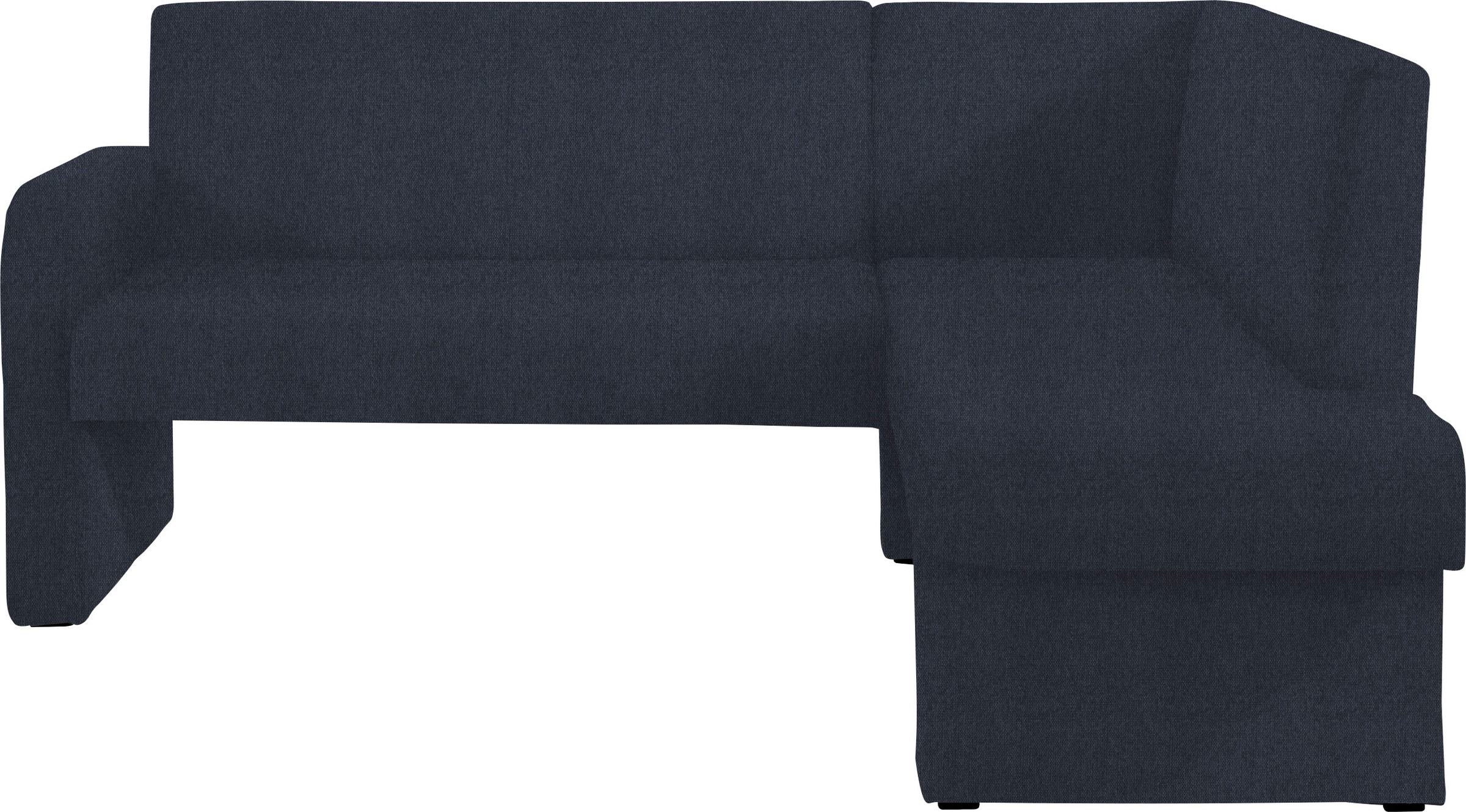 Home affaire, Eckbank »Umag« Sitz und Rücken gepolstert, verschiedene Qualitäten, dunkelblau (Capulet 4010), Holzwerkstoff, Massivholz, Polyester,