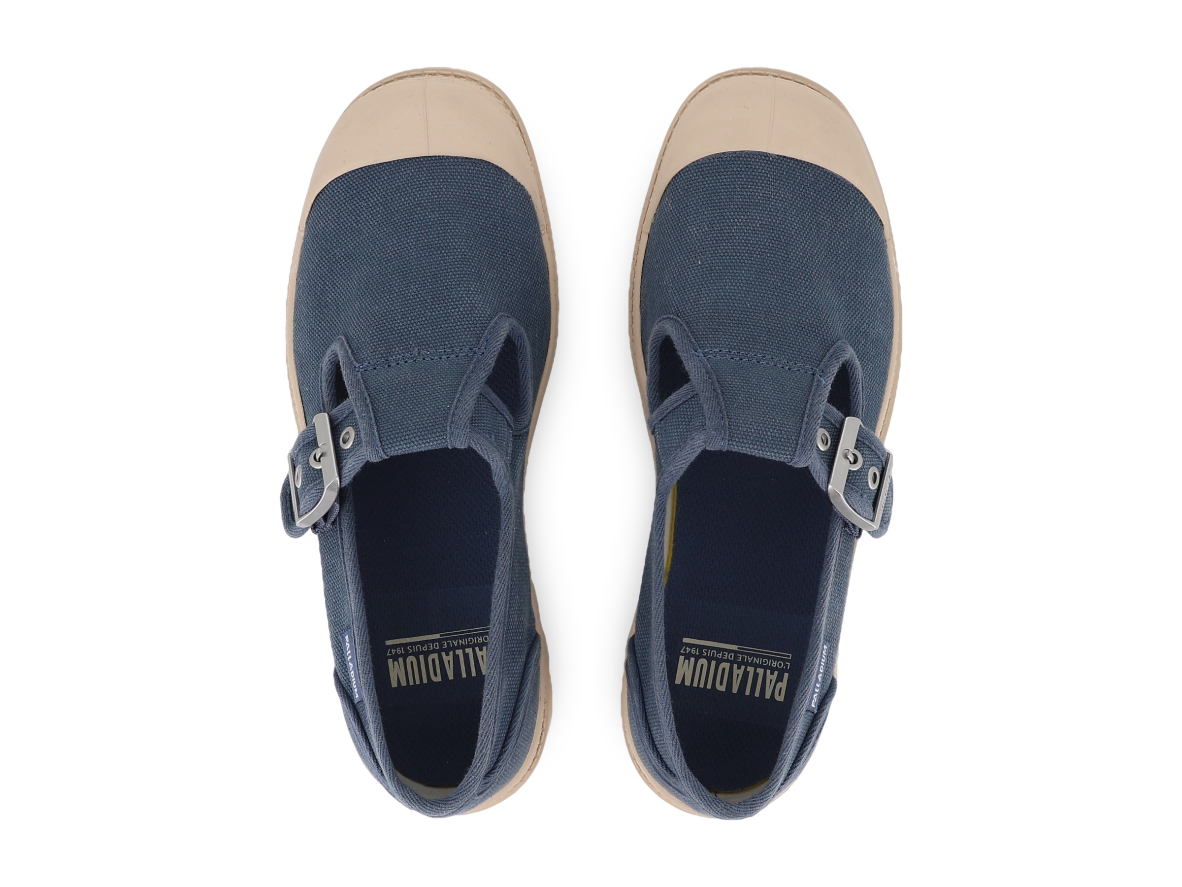 Palladium Sneaker »PAMPA M-JANE WASHED«  aus Textil, mit Gummilaufsohle, mit Riemenverschluss