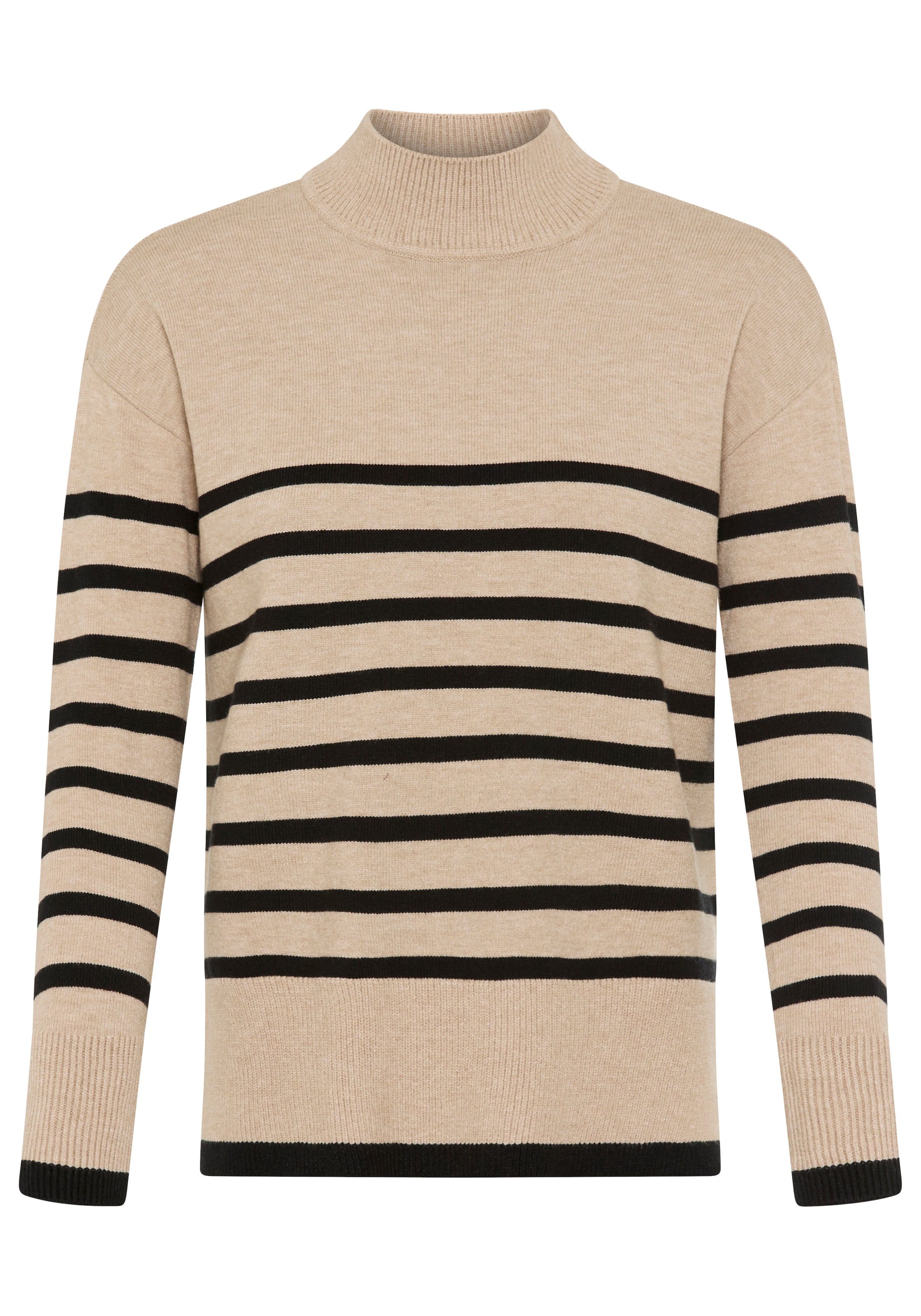 Laura Scott Streifenpullover kuscheliger Winterstrick mit seitlichen Schlitzen - NEUE KOLLEKTION