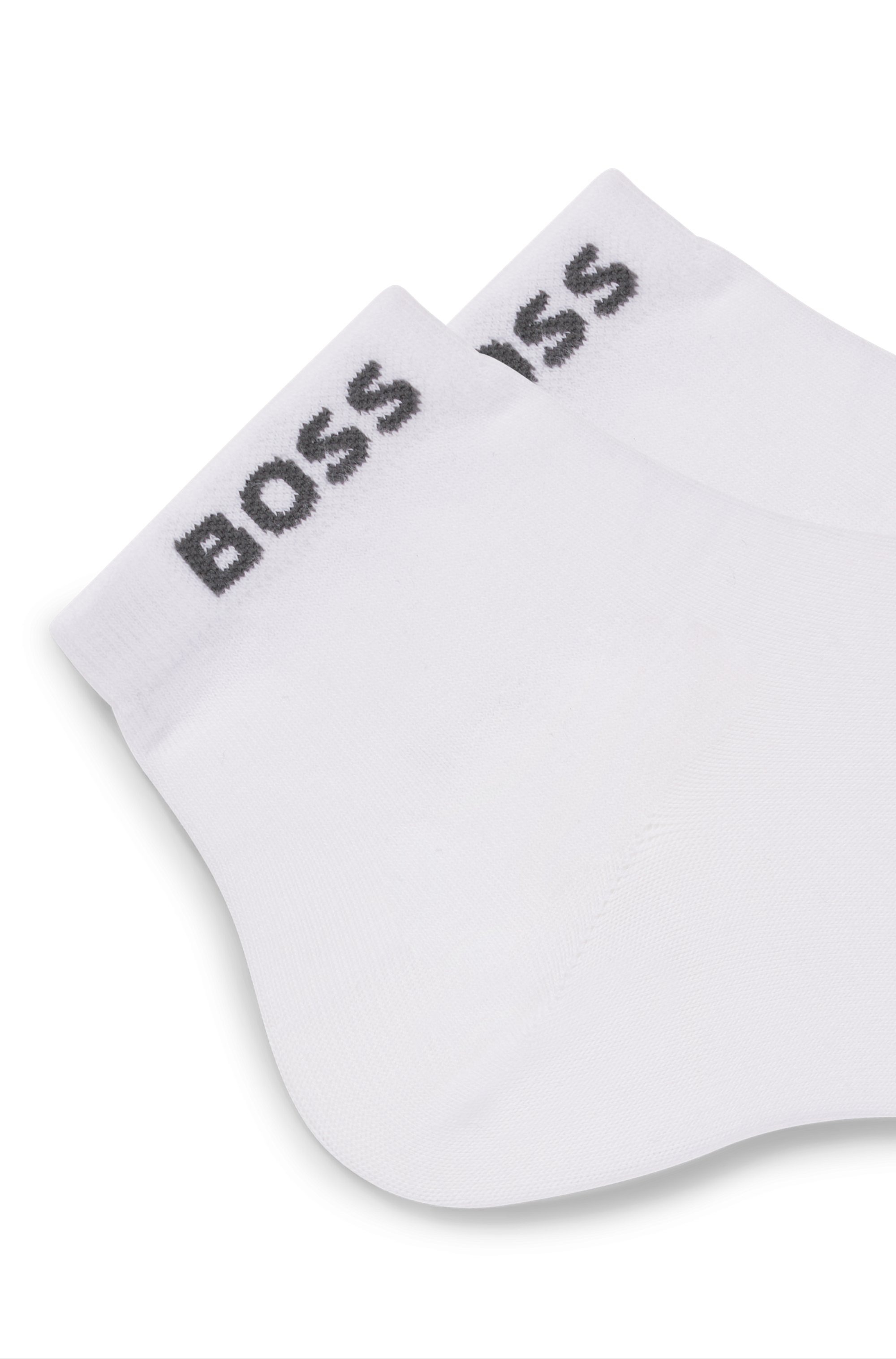 BOSS Sneakersocken, (Set, 2 Paar), mit eingenähtem Markenschriftzug