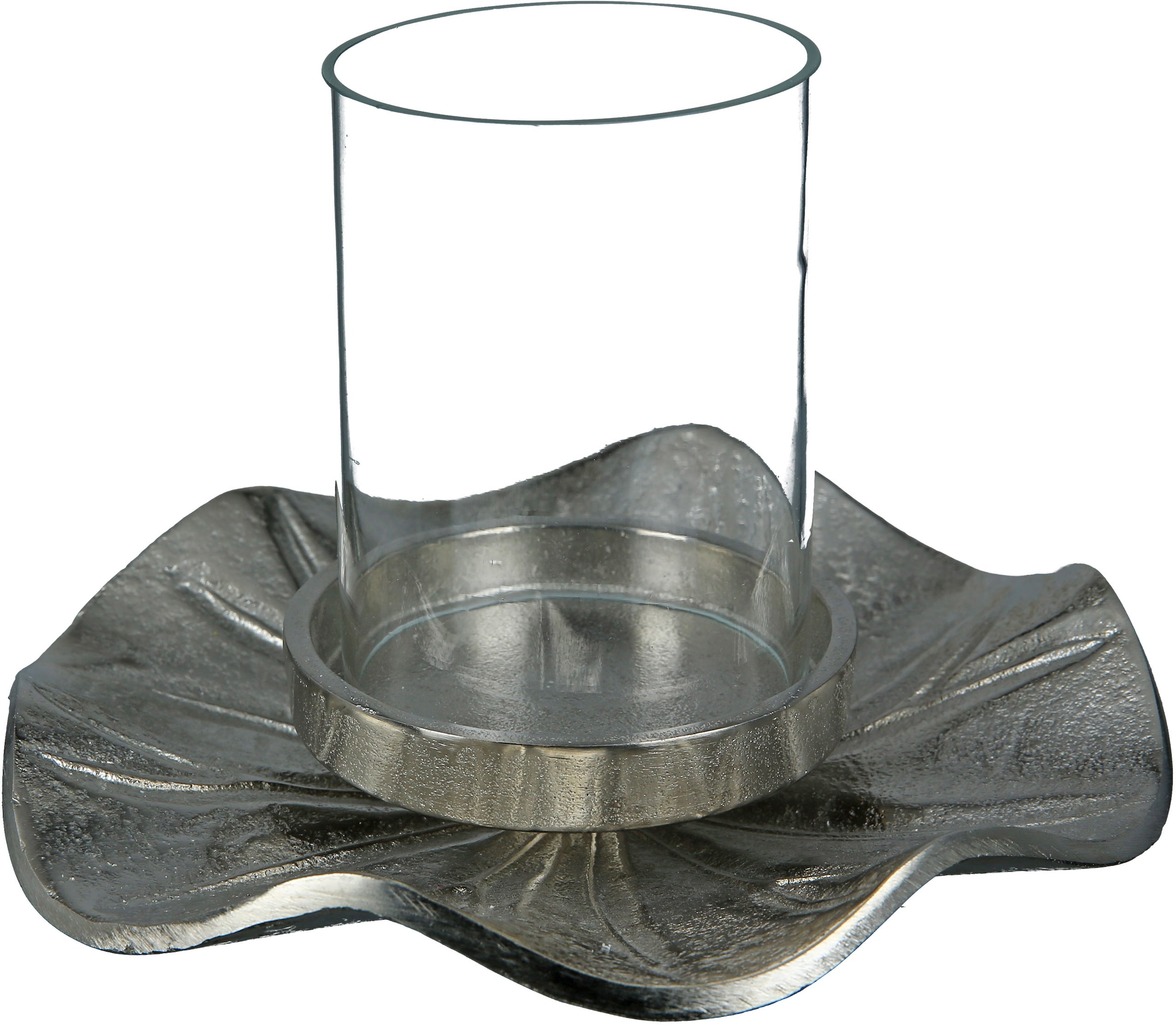 Glas by bestellen Casablanca Kerzenleuchter aus bequem und St.), Aluminium Gilde »Float«, Kerzenhalter (1