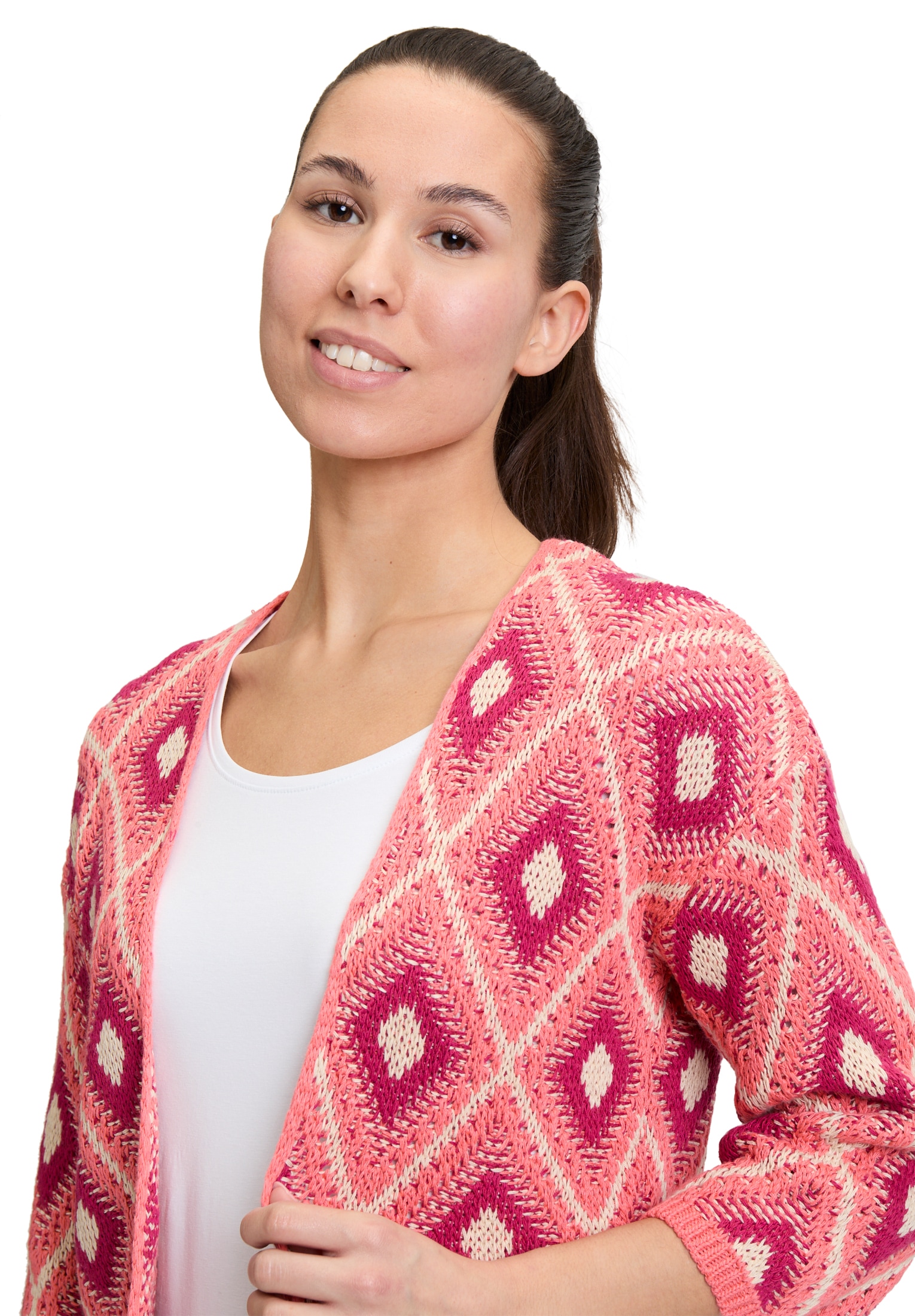 Cartoon Strickjacke »Casual-Strickjacke mit 3/4 Arm«