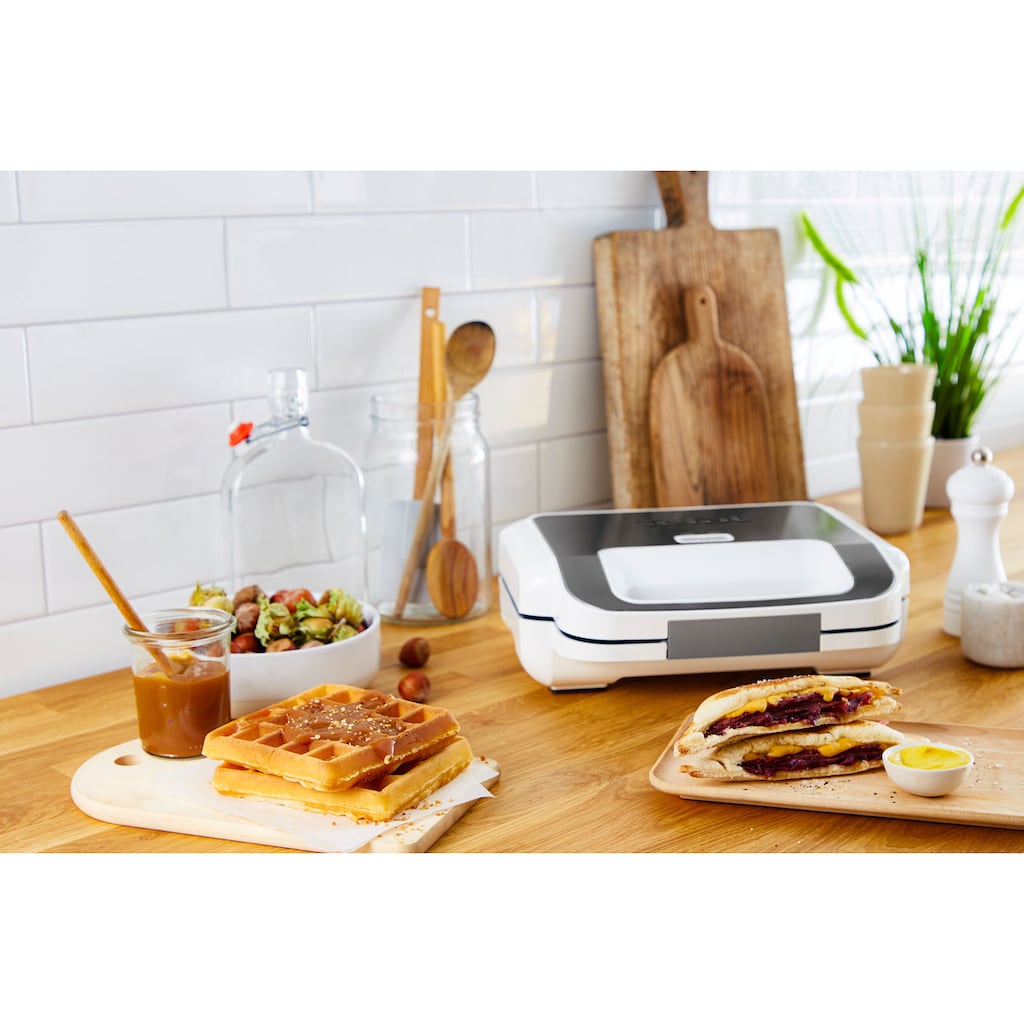 Tefal 2-in-1-Sandwichmaker »SW7011 Snack XL«, 850 W, 2 antihaft + spülmaschinengeeignete Plattensets, inkl. Rezeptheft