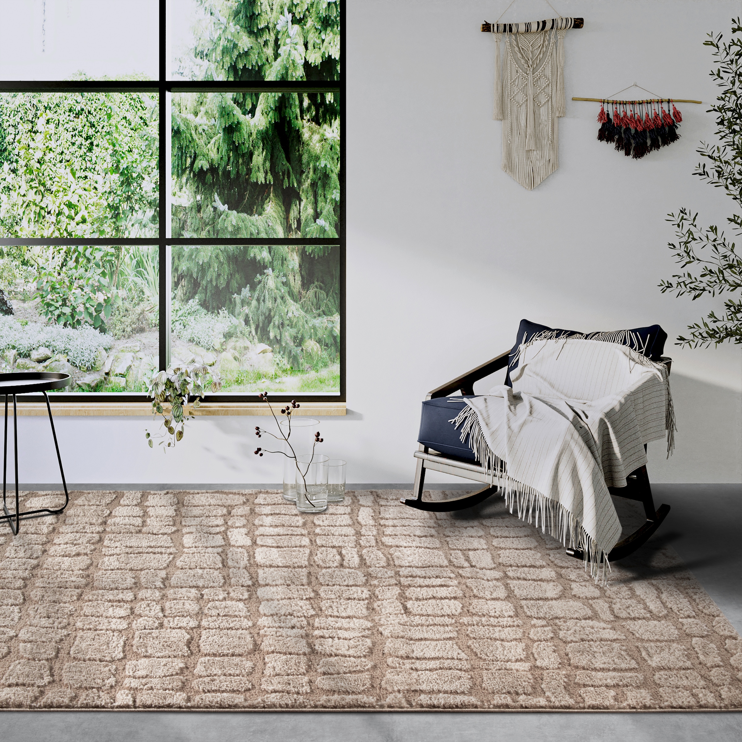 ELLE DECORATION Designteppich »Artistique«, rechteckig, 18 mm Höhe, Hochflor, Shaggy, Läufer, weich, Langflor, modern, Hoch Tief Effekt