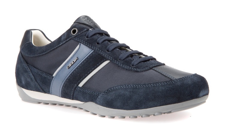 Geox Sneaker »U WELLS C«  Casual Schuh, Schnürschuh mit Logoverzierung