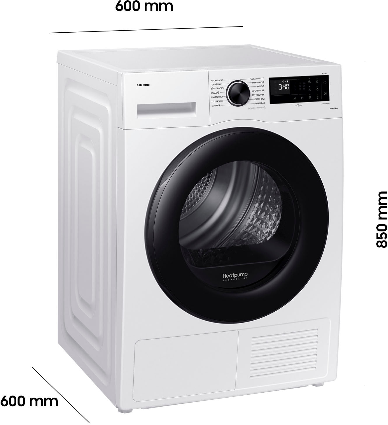 Samsung Wärmepumpentrockner »DV91CGC2A0AE«, DV5000C, 9 kg