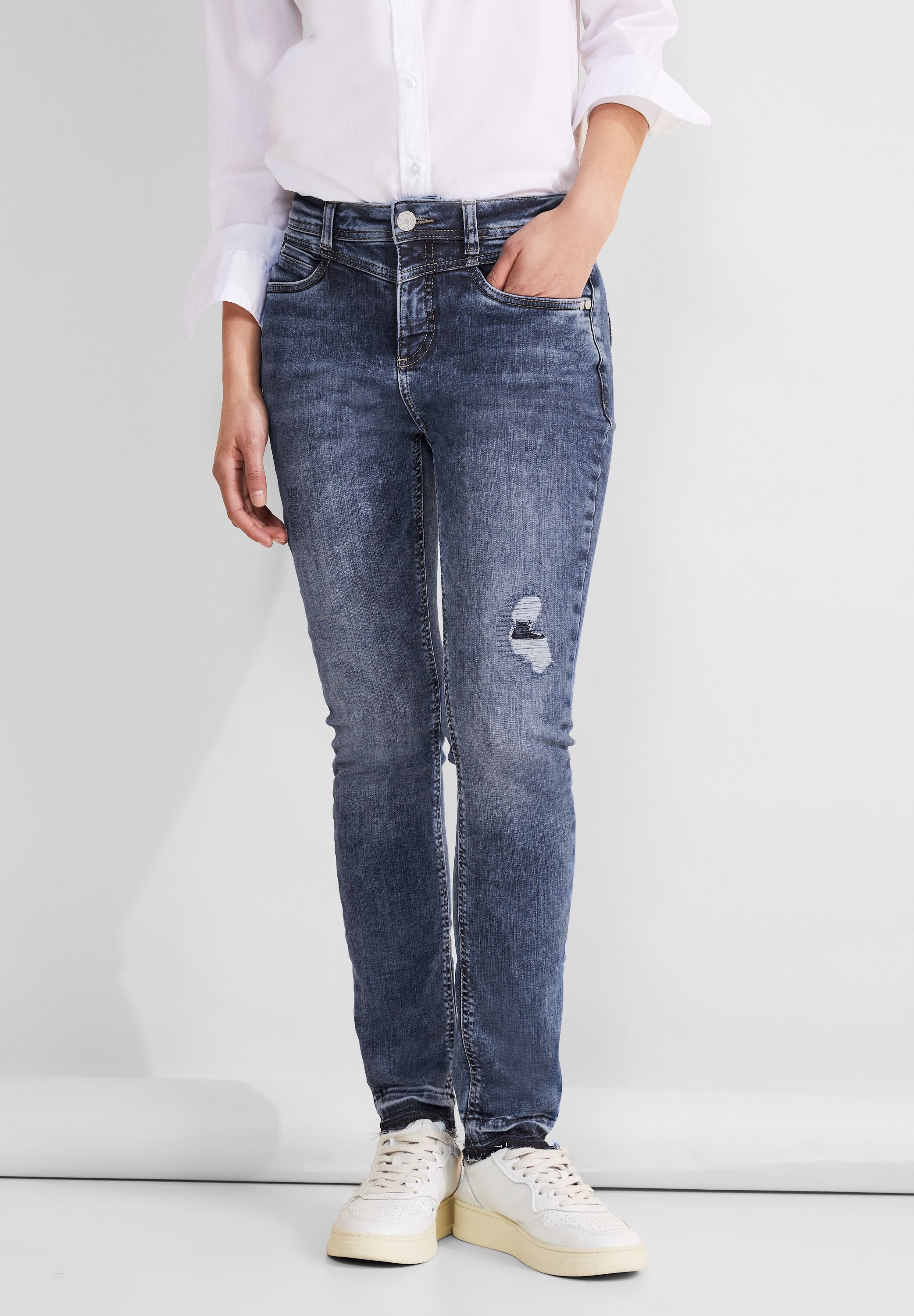 Skinny-fit-Jeans »York«, mit Zierrissen