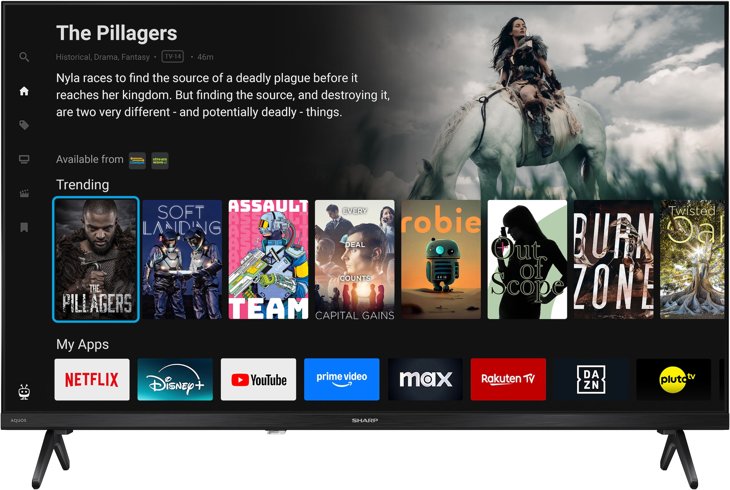 Sharp QLED-Fernseher »1T-C32HE3x« 80 cm/32 ″ HD Smart-TV