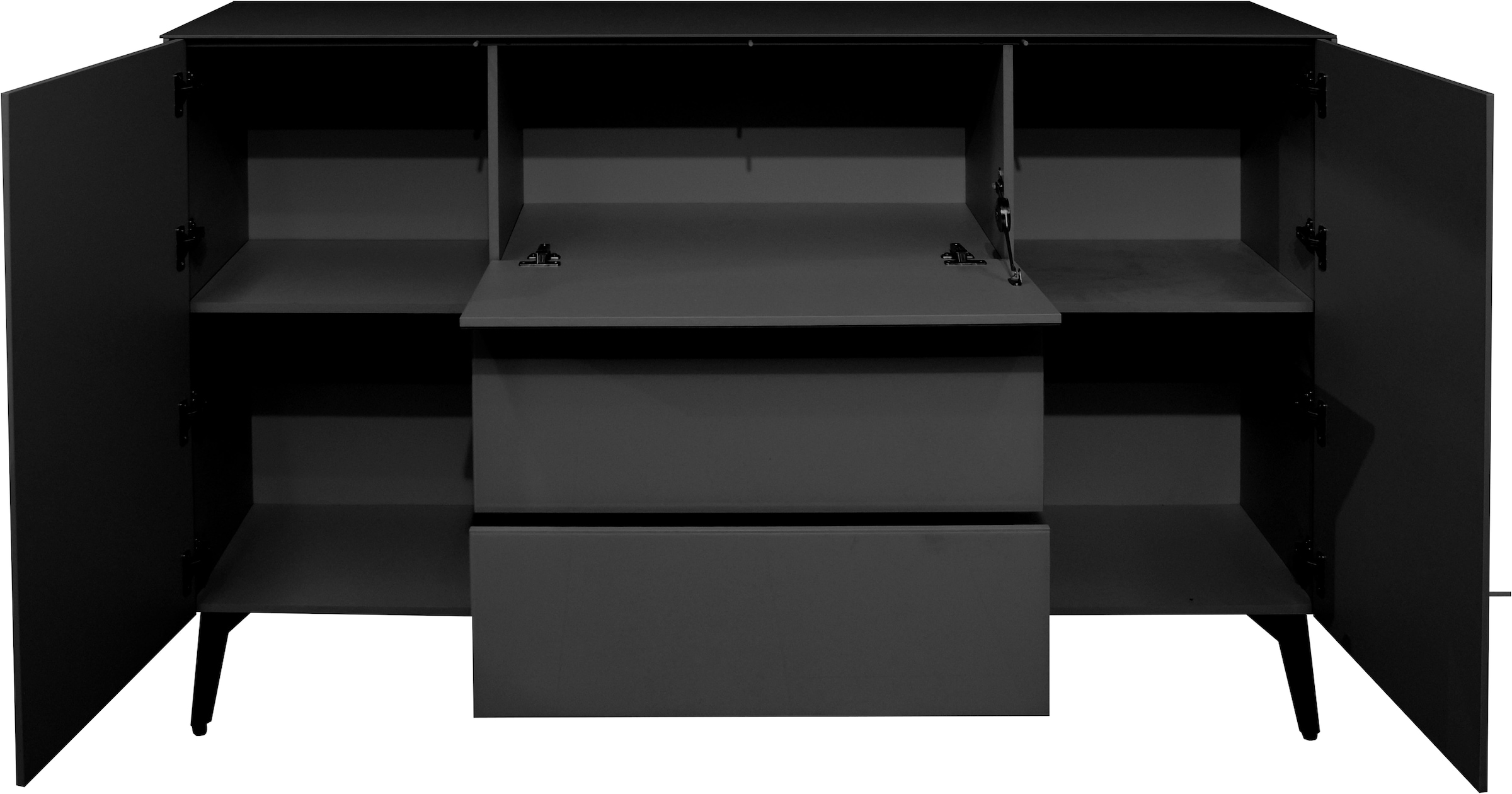 Mäusbacher Kommode »Imola TOPSELLER!«, (OTTOs Choice), Kommode mit Glasfront und Glasoberplatte