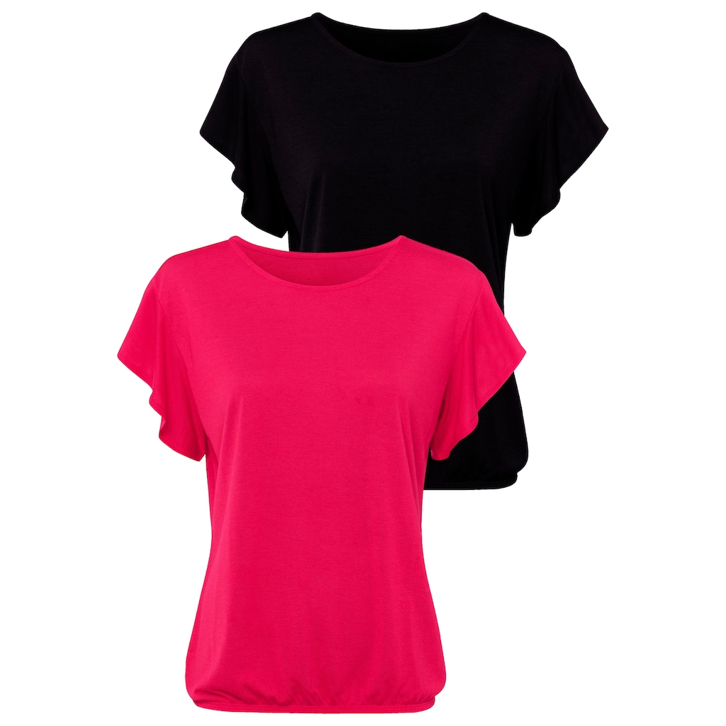 LASCANA T-Shirt, (2er-Pack)